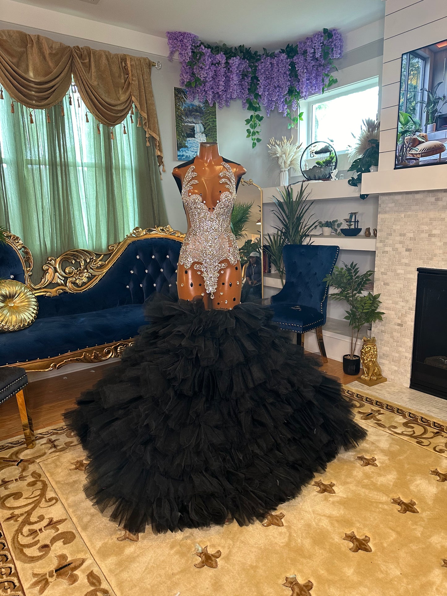 Midnight Stars Tulle Gown