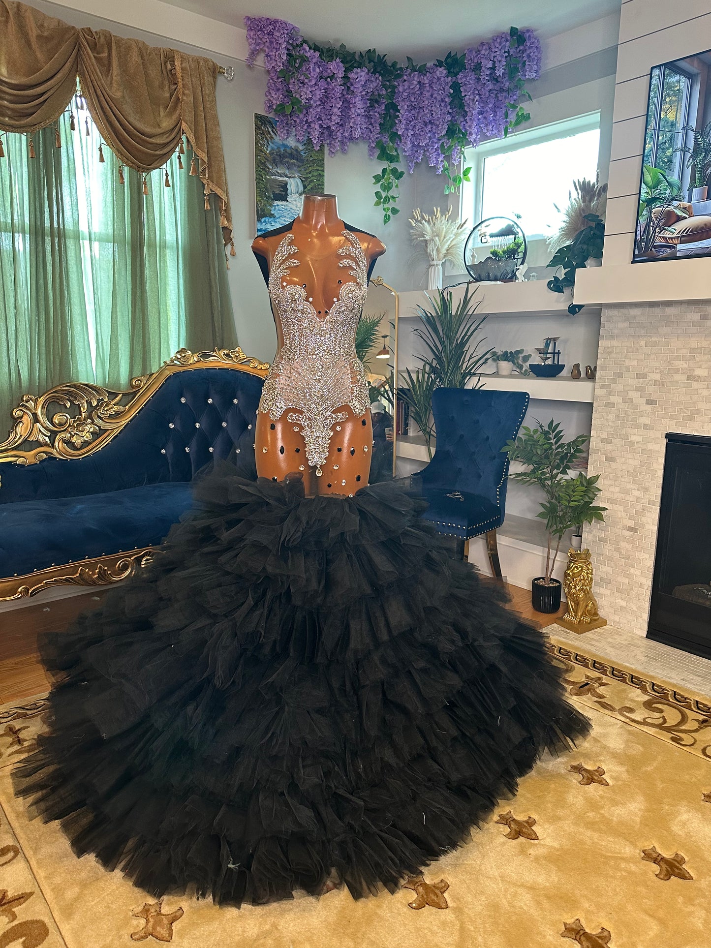 Midnight Stars Tulle Gown
