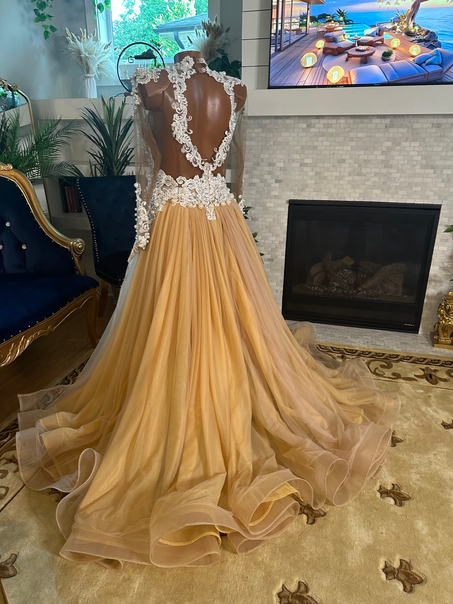 Pearly Gates Wedding Gown