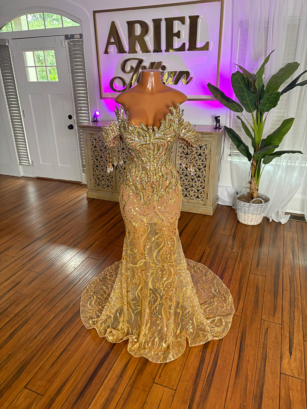 Golden Leaves Gown