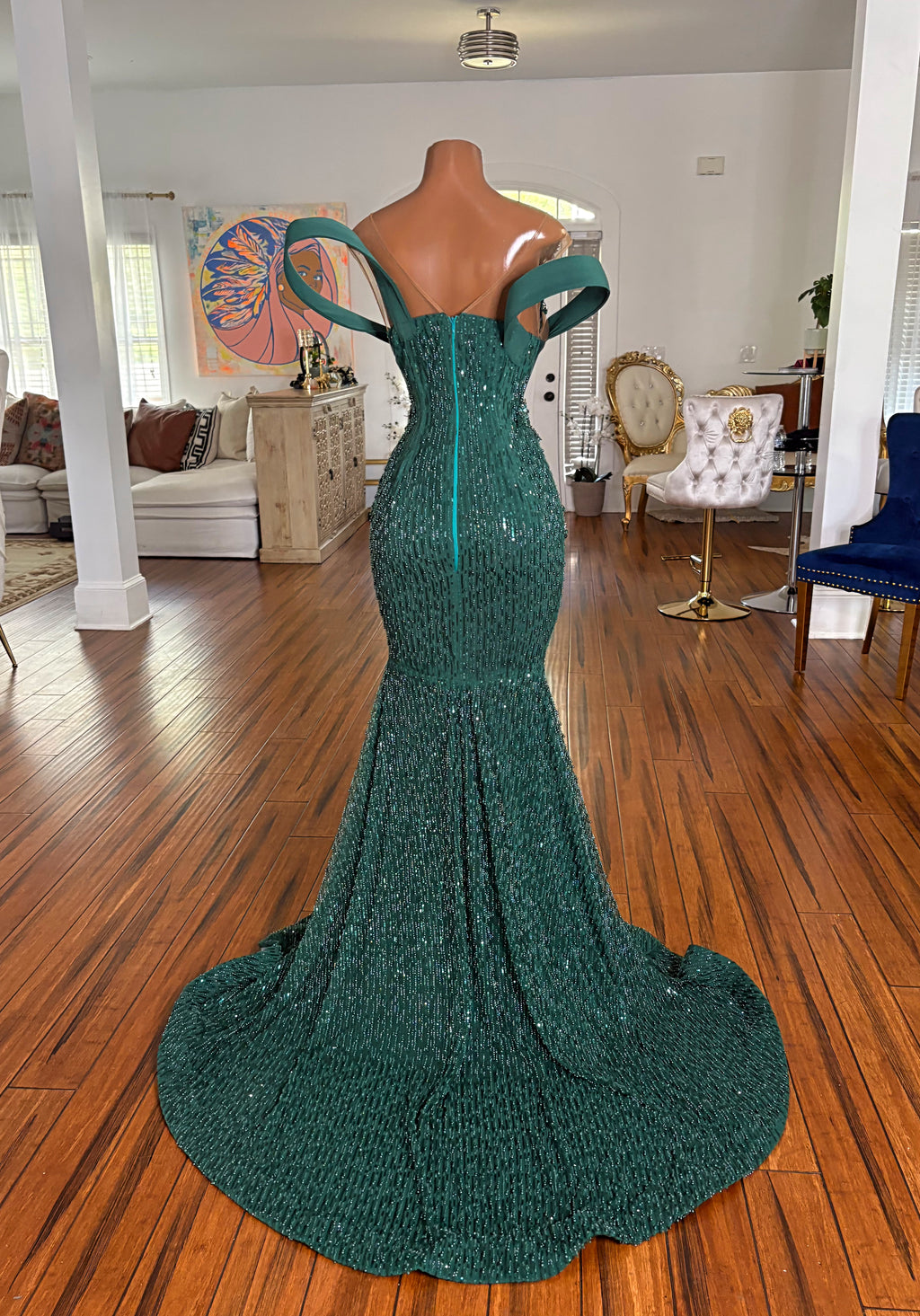 Emerald Jewels Gown