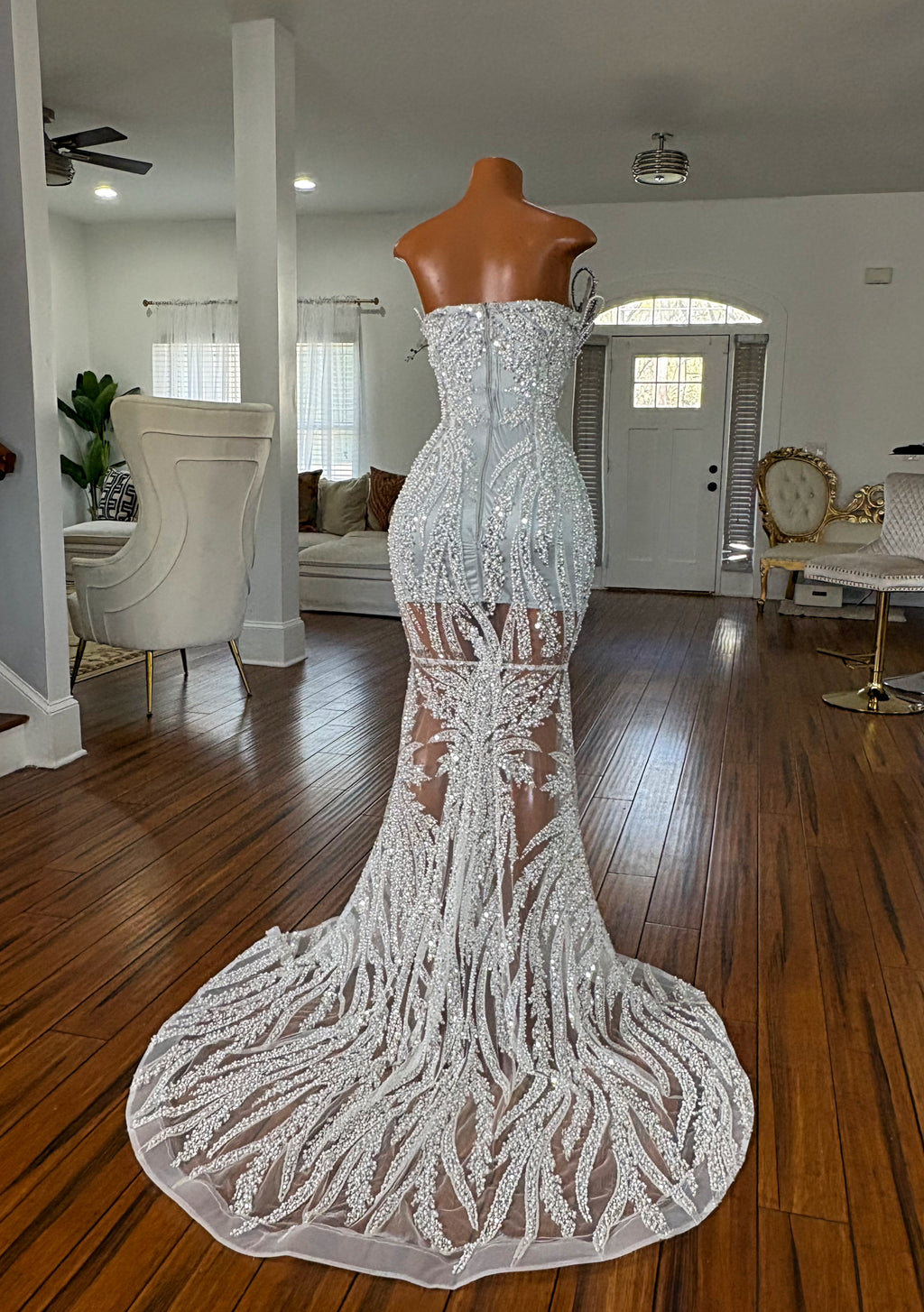 Sparkling Silver Gown