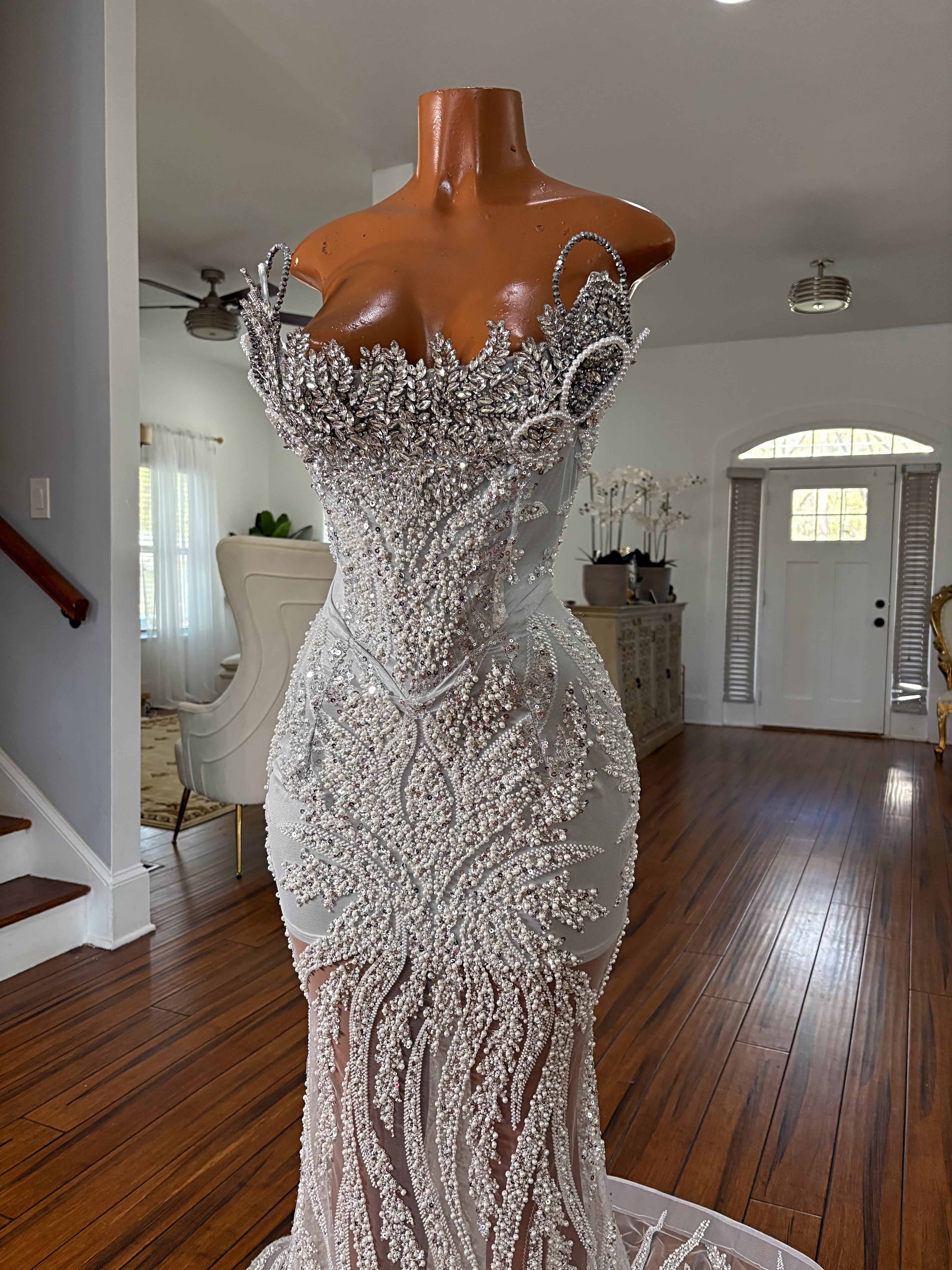 Sparkling Silver Gown