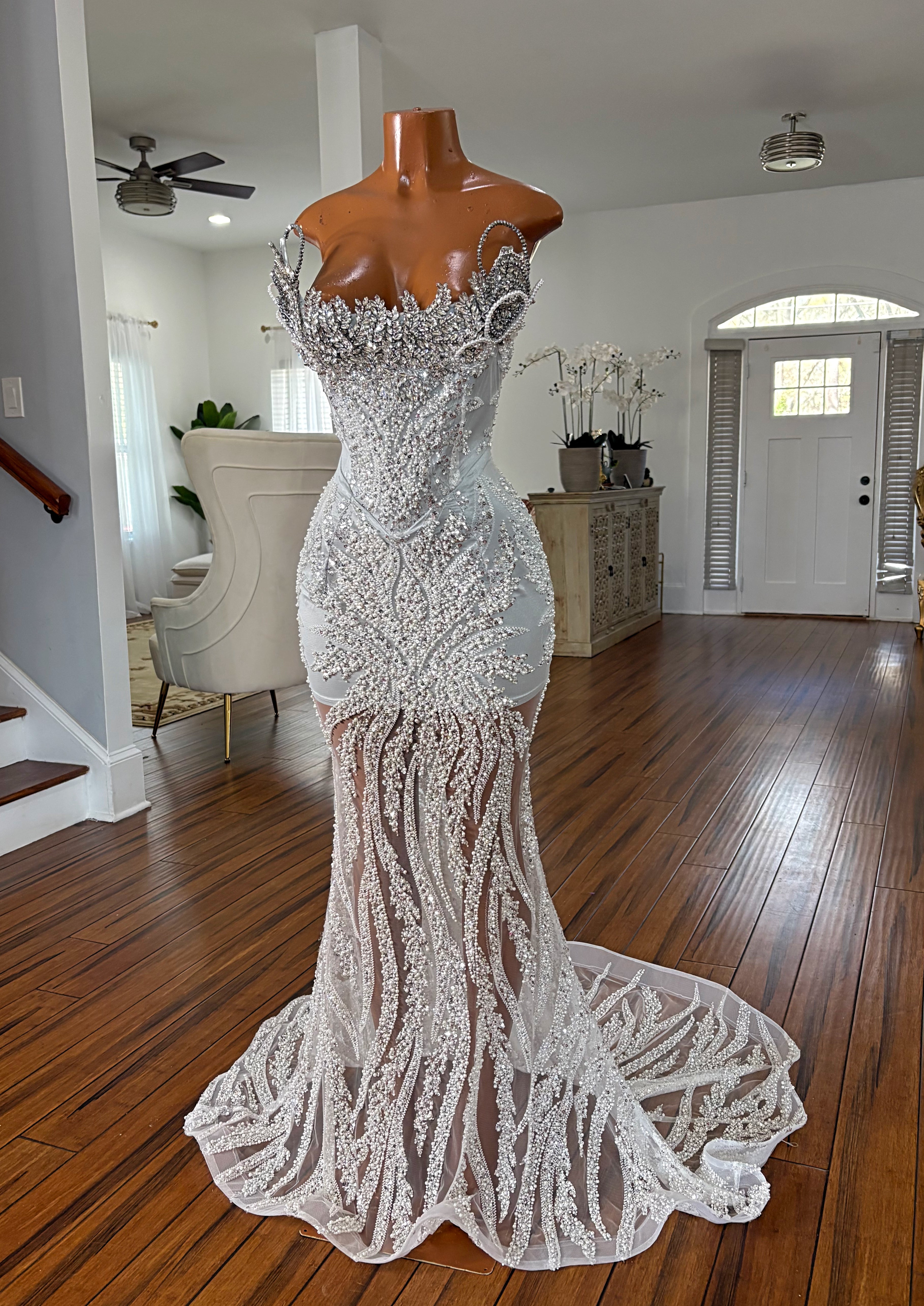 Sparkling Silver Gown