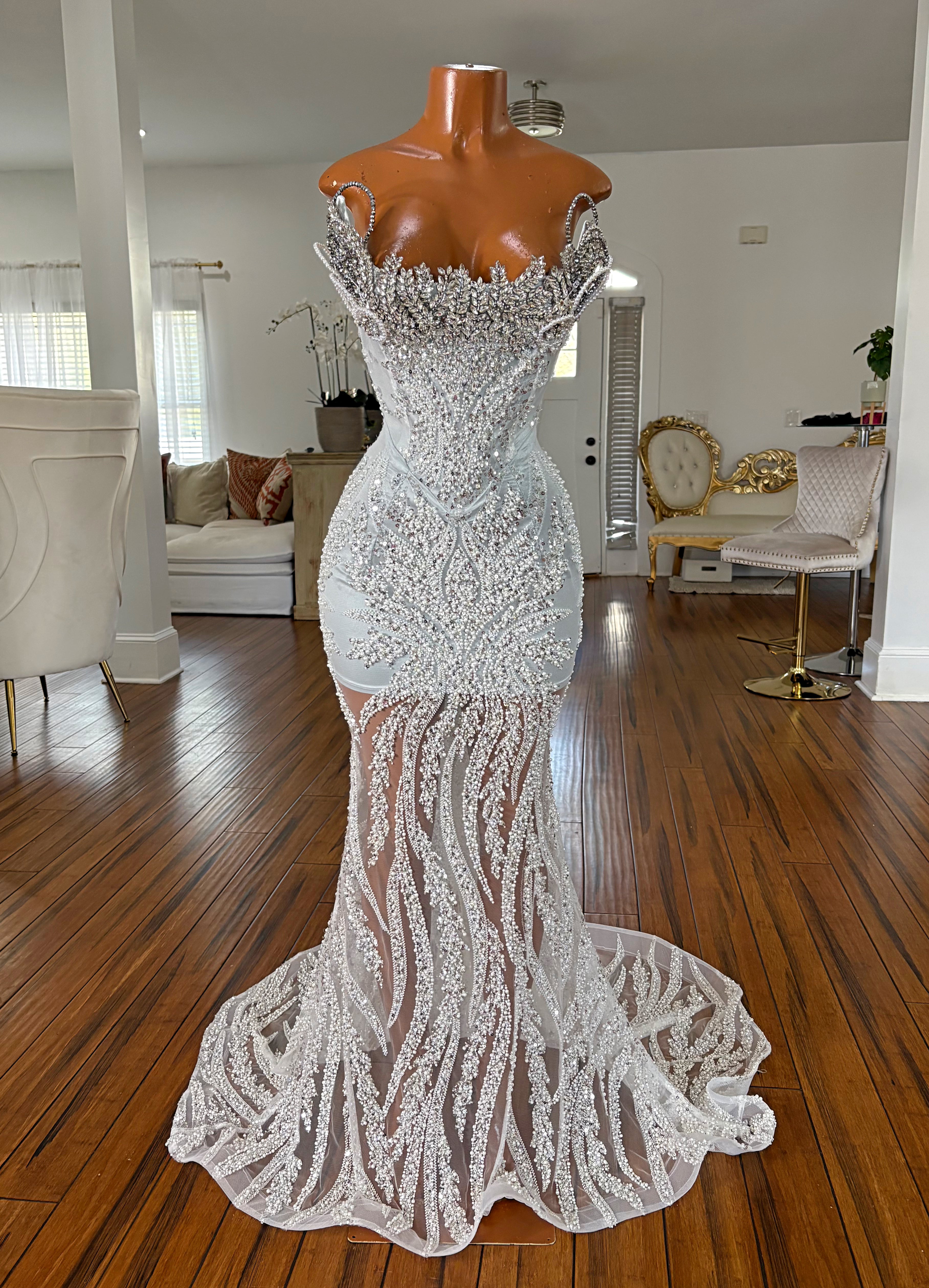 Sparkling Silver Gown