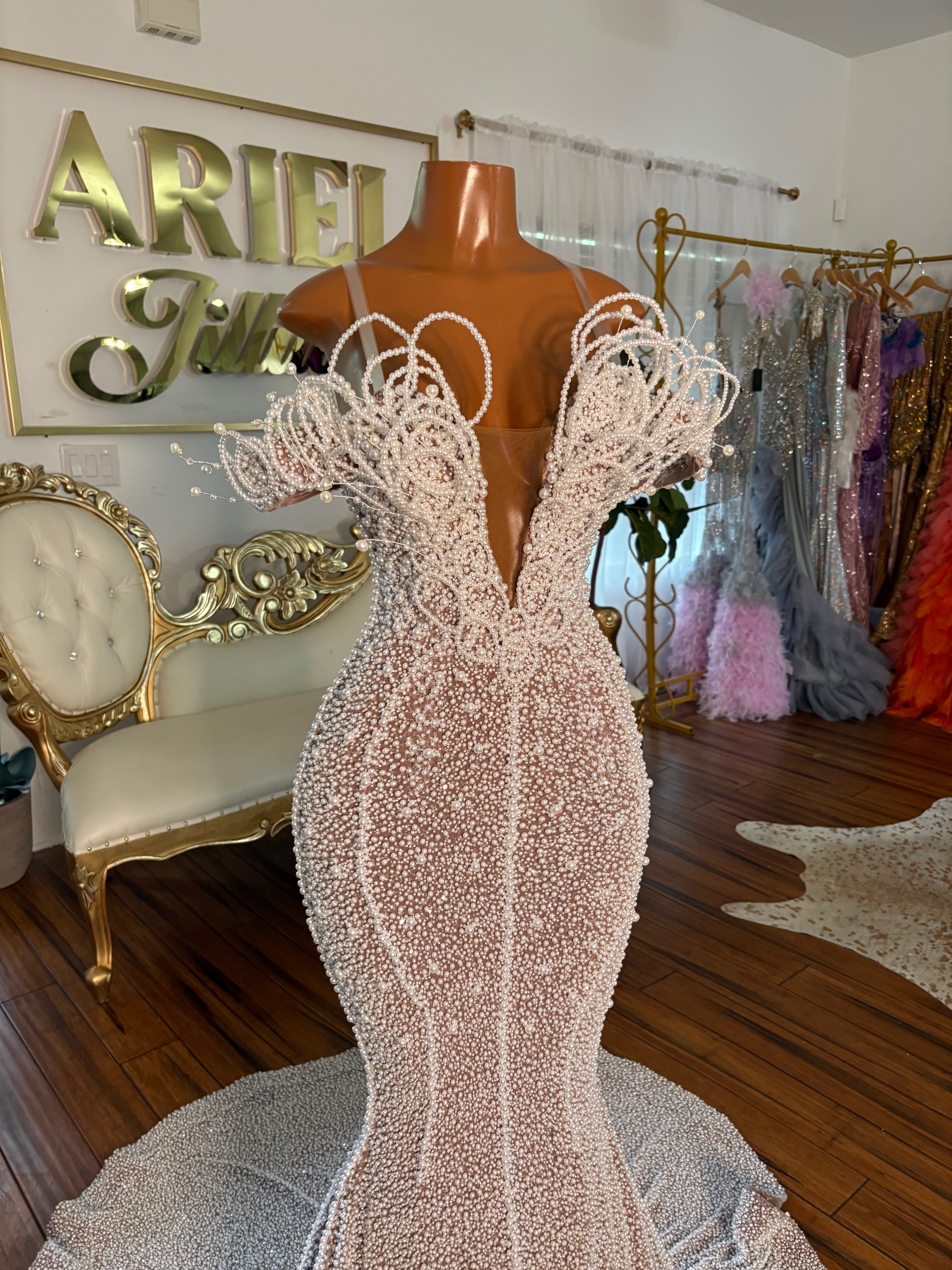 Classic In Pearls Gown
