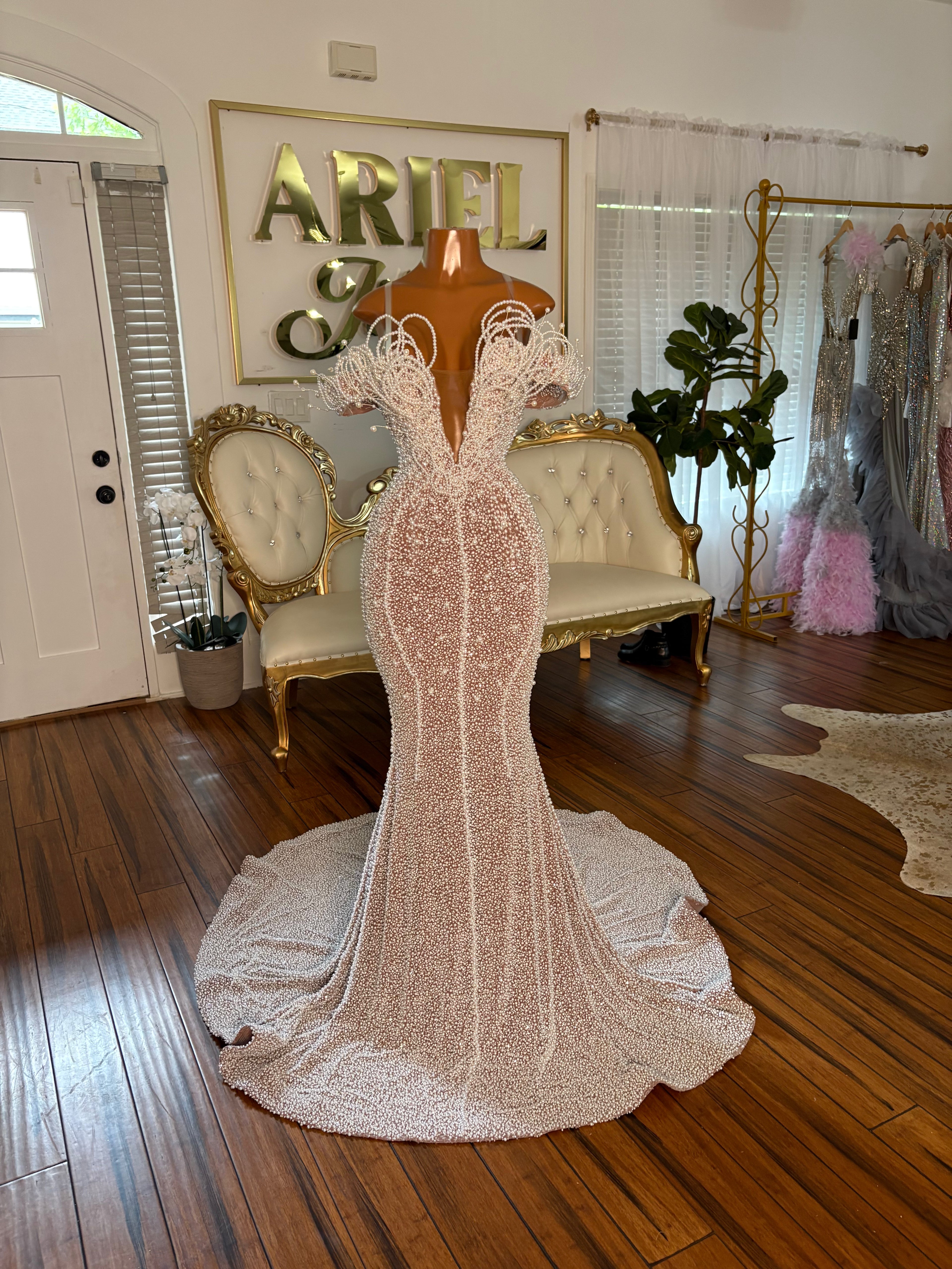 Classic In Pearls Gown