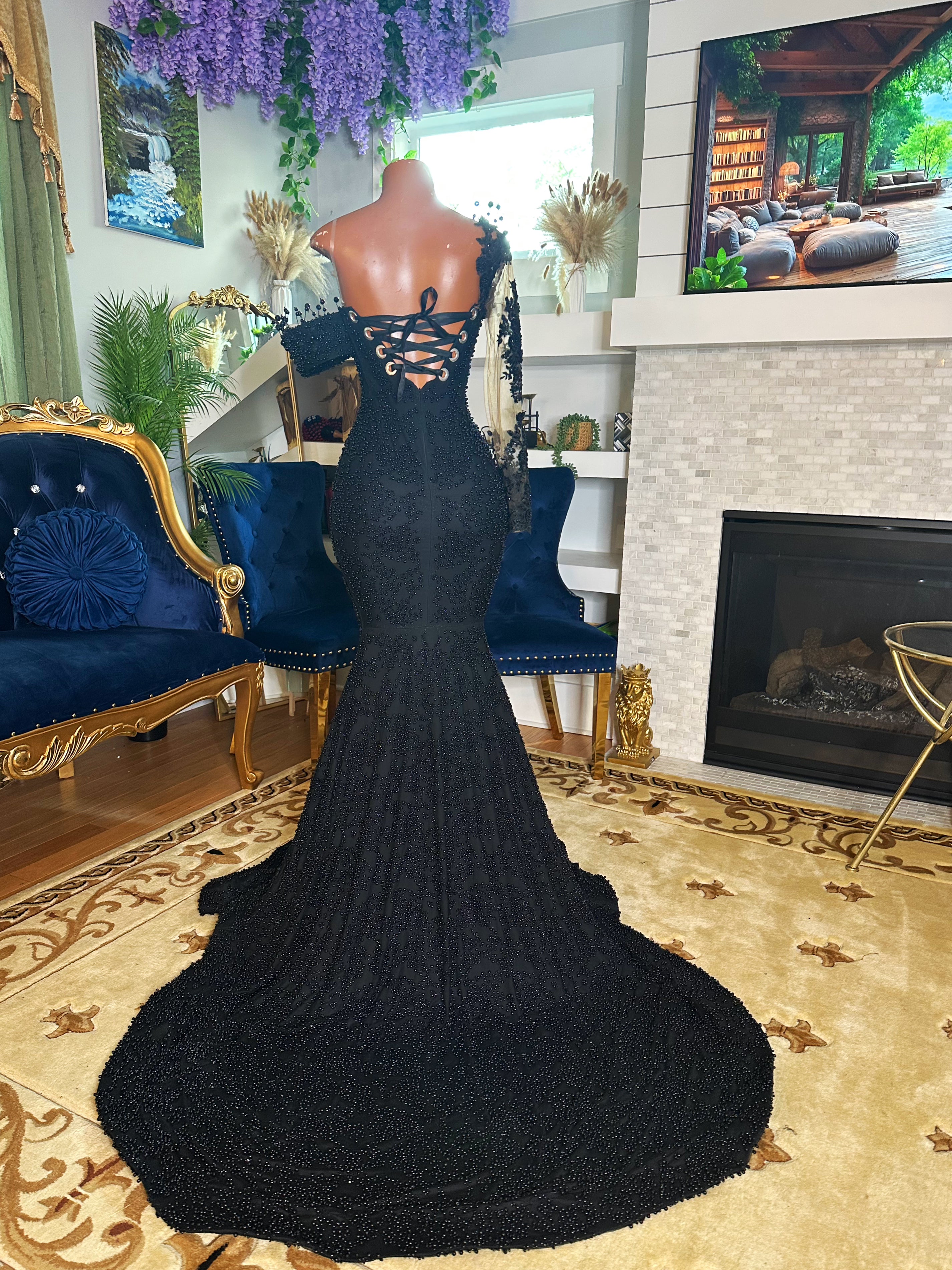 Black Pearl Gown – Ariel Jillian Designs