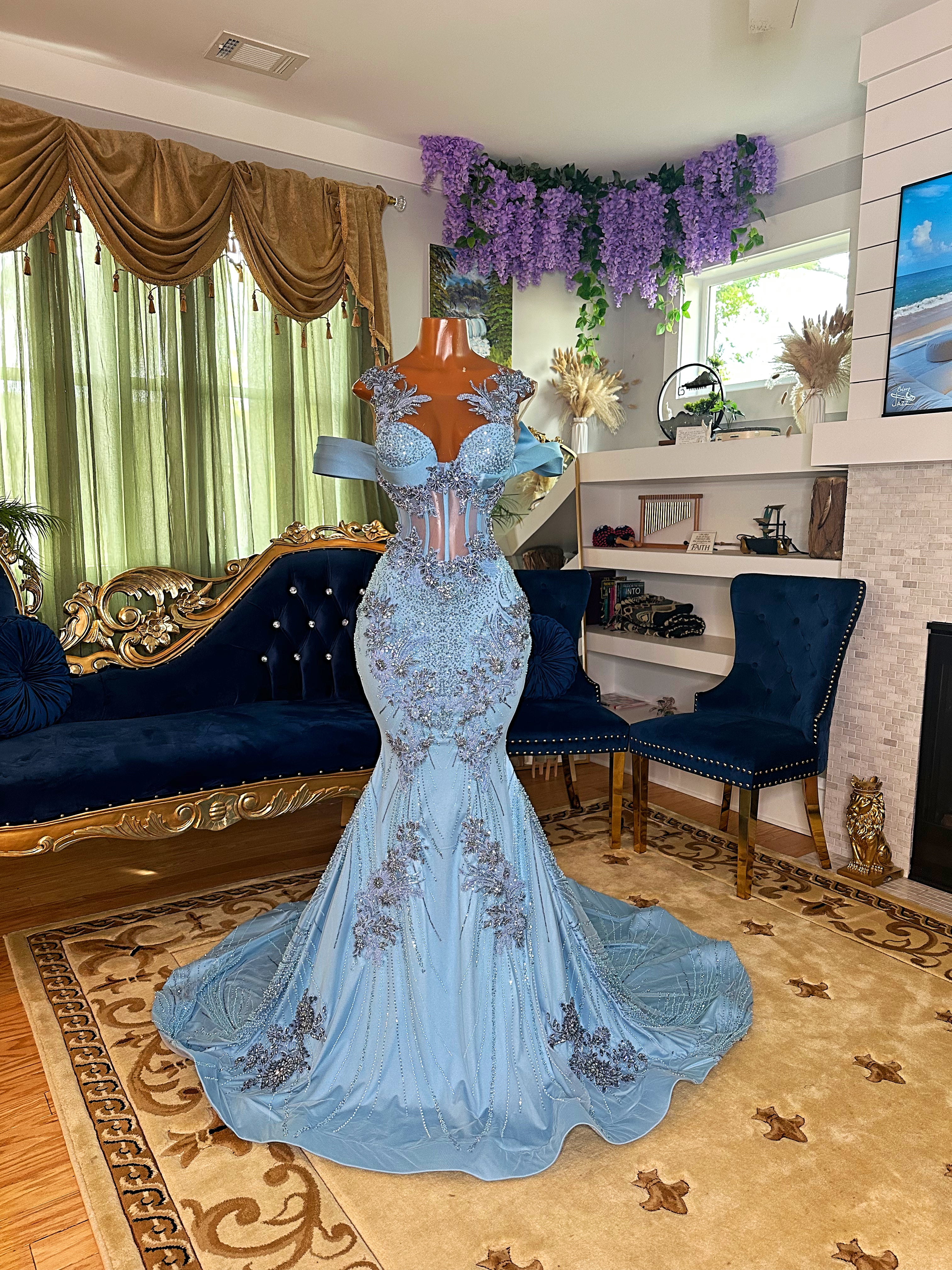 Sky Blue Song Gown