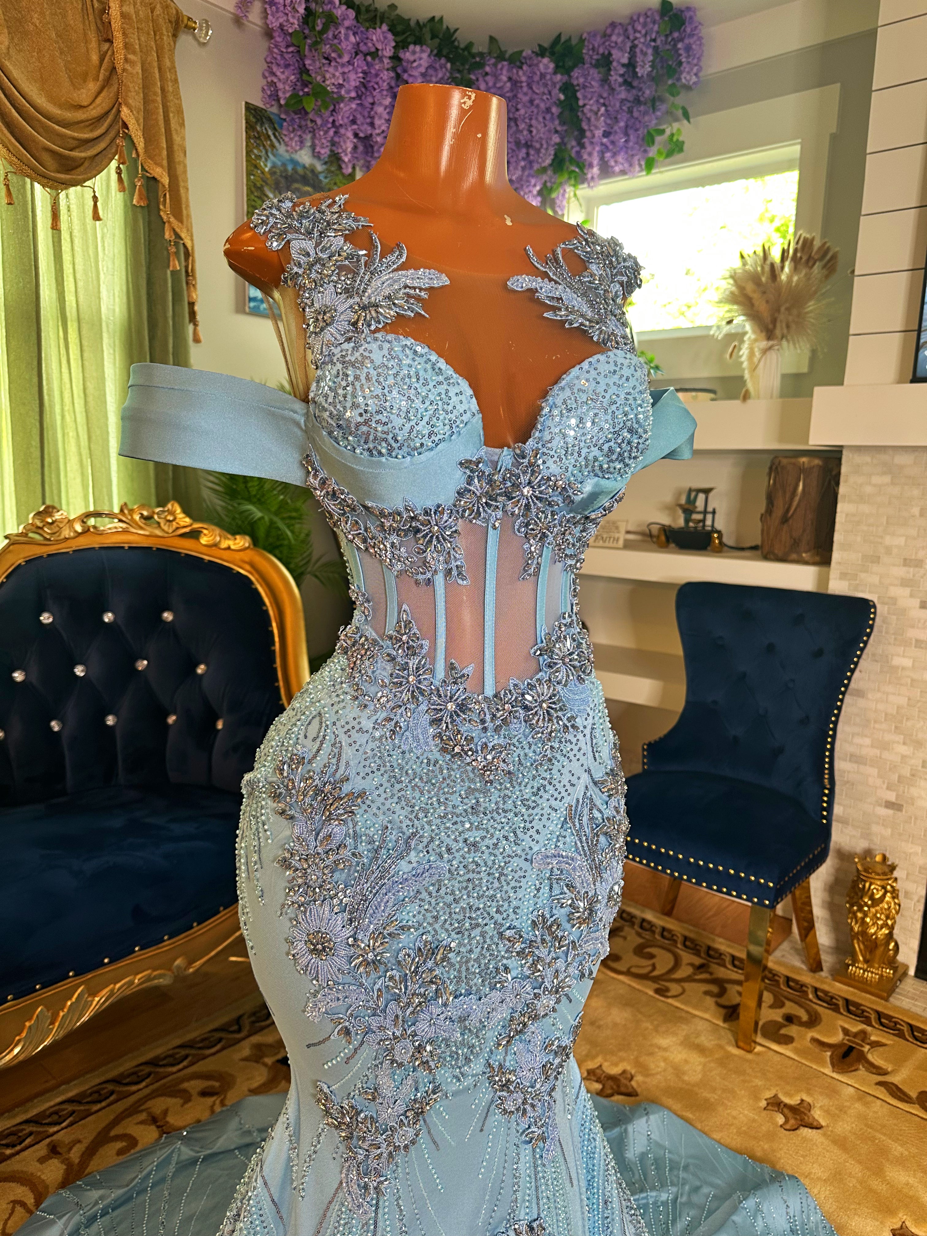 Sky Blue Song Gown
