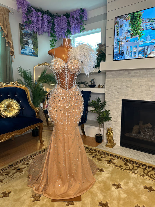 Crystal Beaded Forever Gown