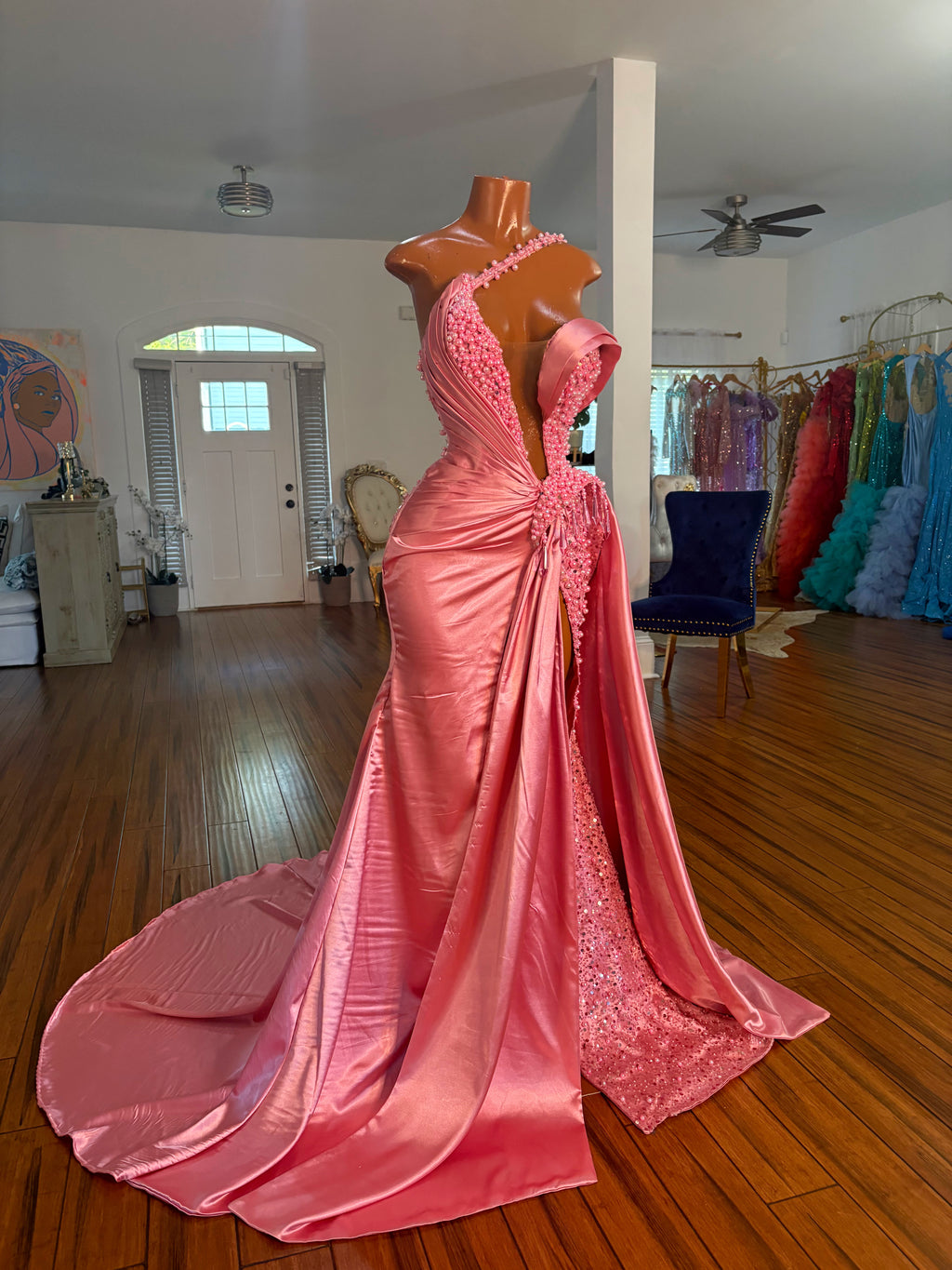 Bubblegum Barb Gown
