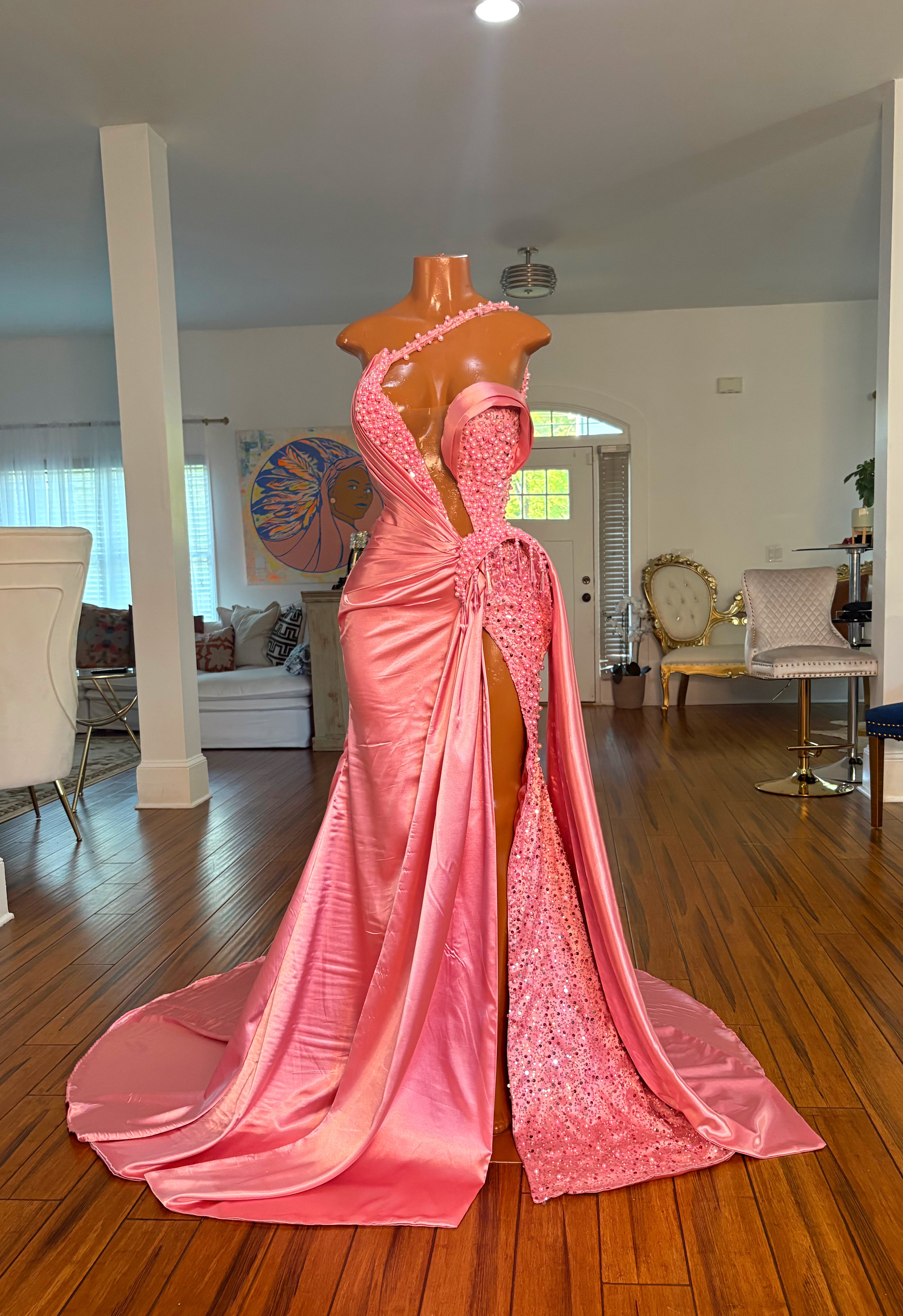 Bubblegum Barb Gown