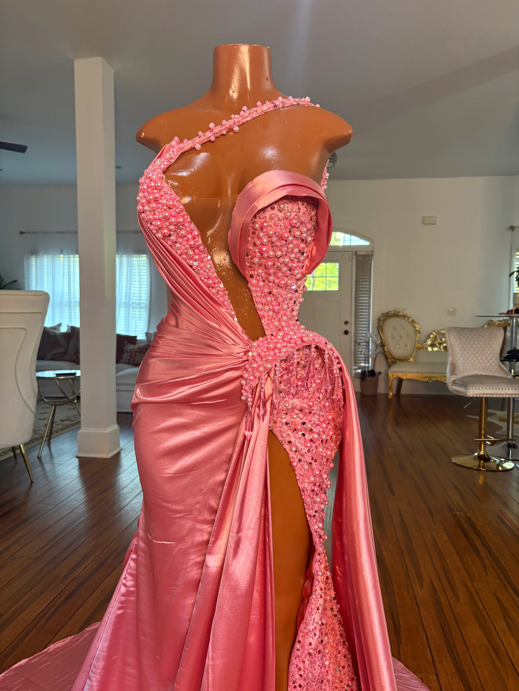 Bubblegum Barb Gown