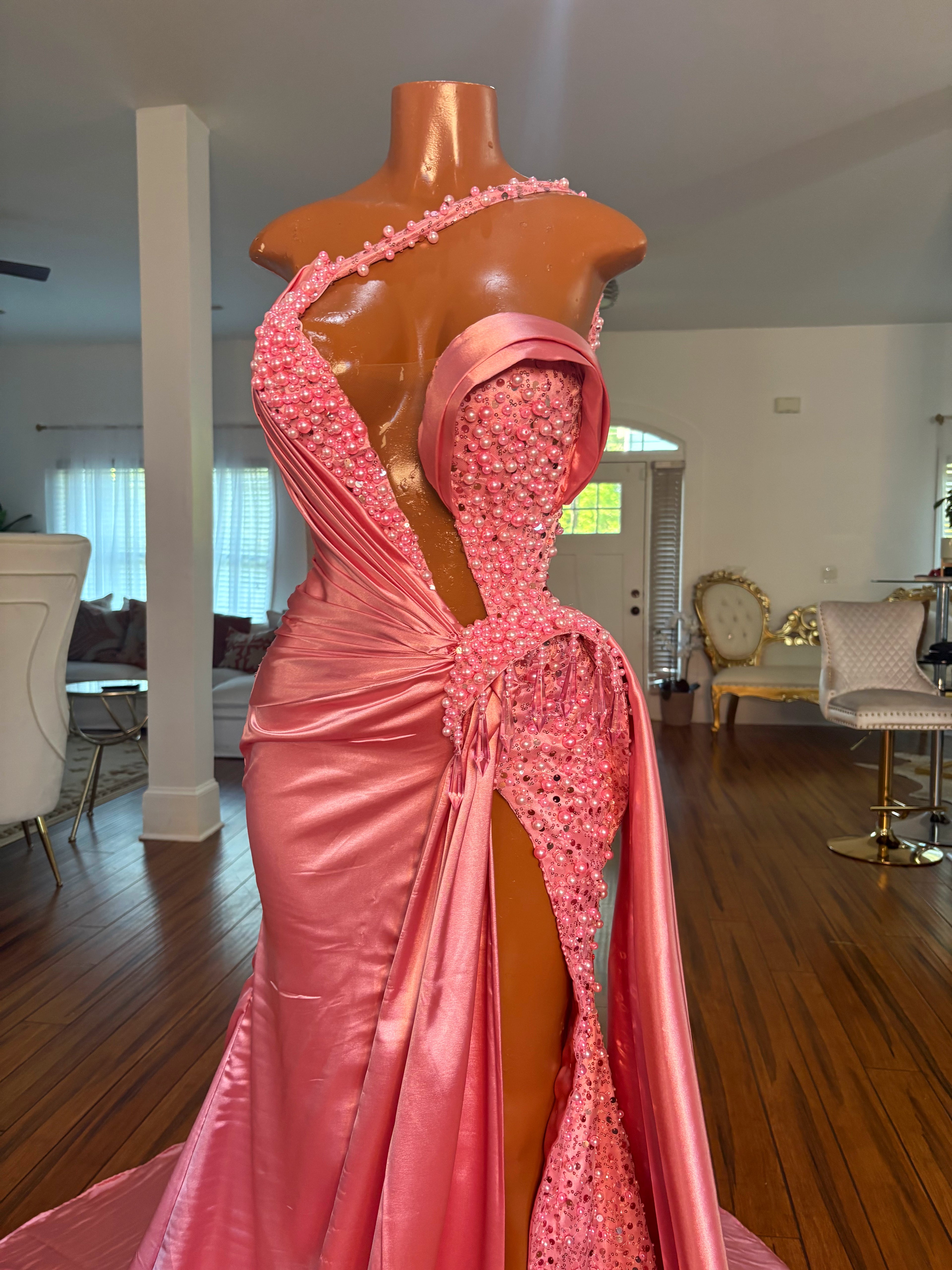 Bubblegum Barb Gown