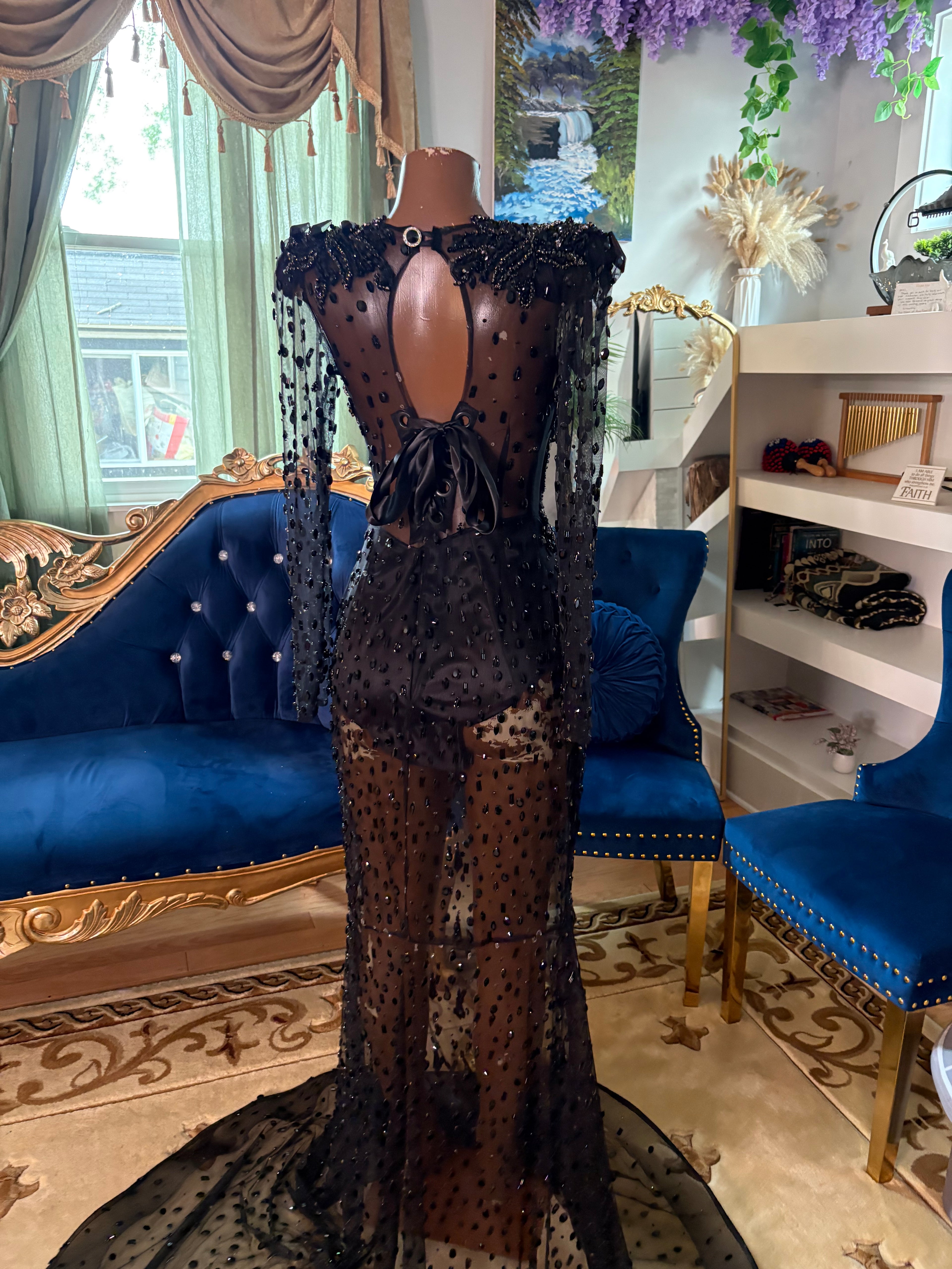 Crystal Waterfall Gown
