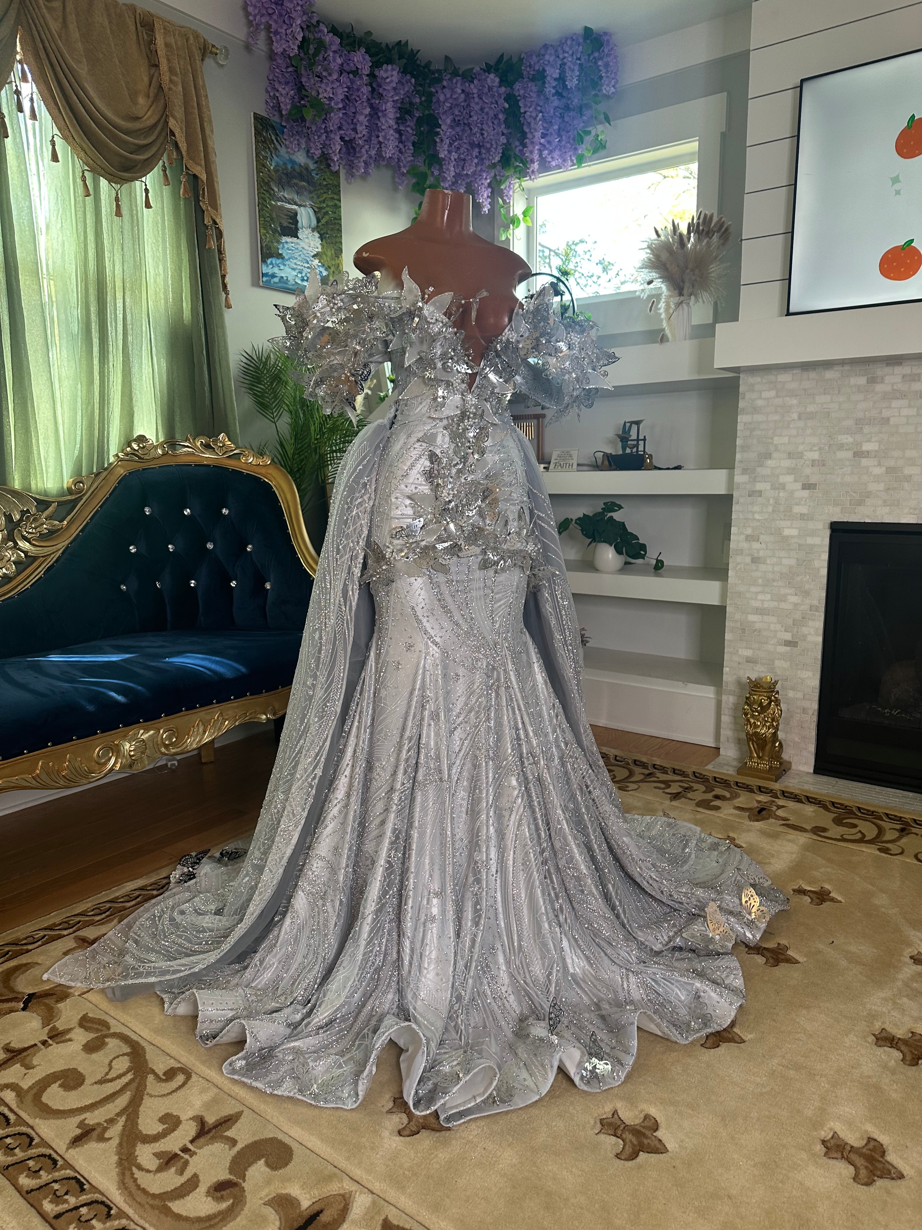 Butterfly Dream Glitter Gown