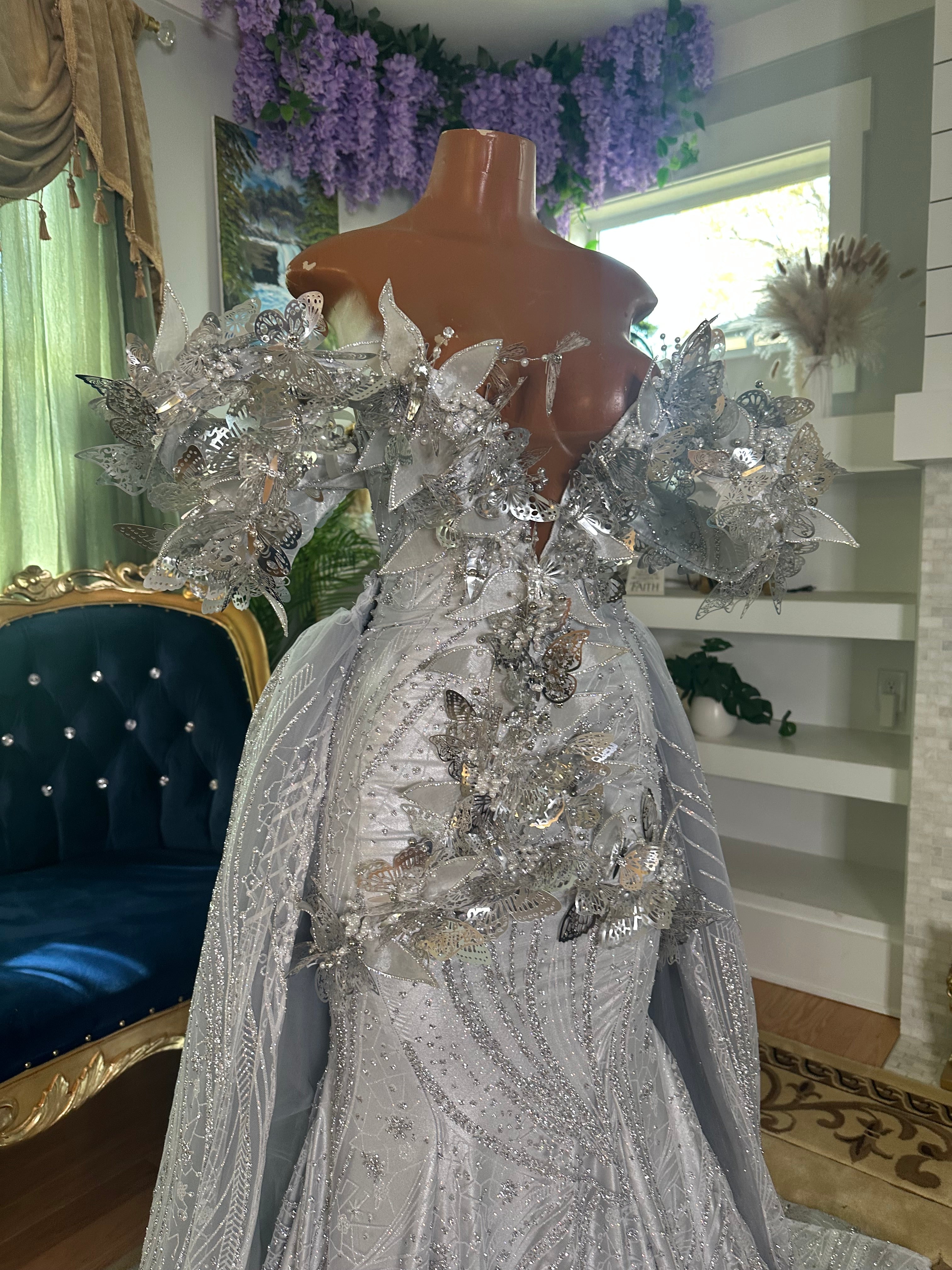 Butterfly Dream Glitter Gown