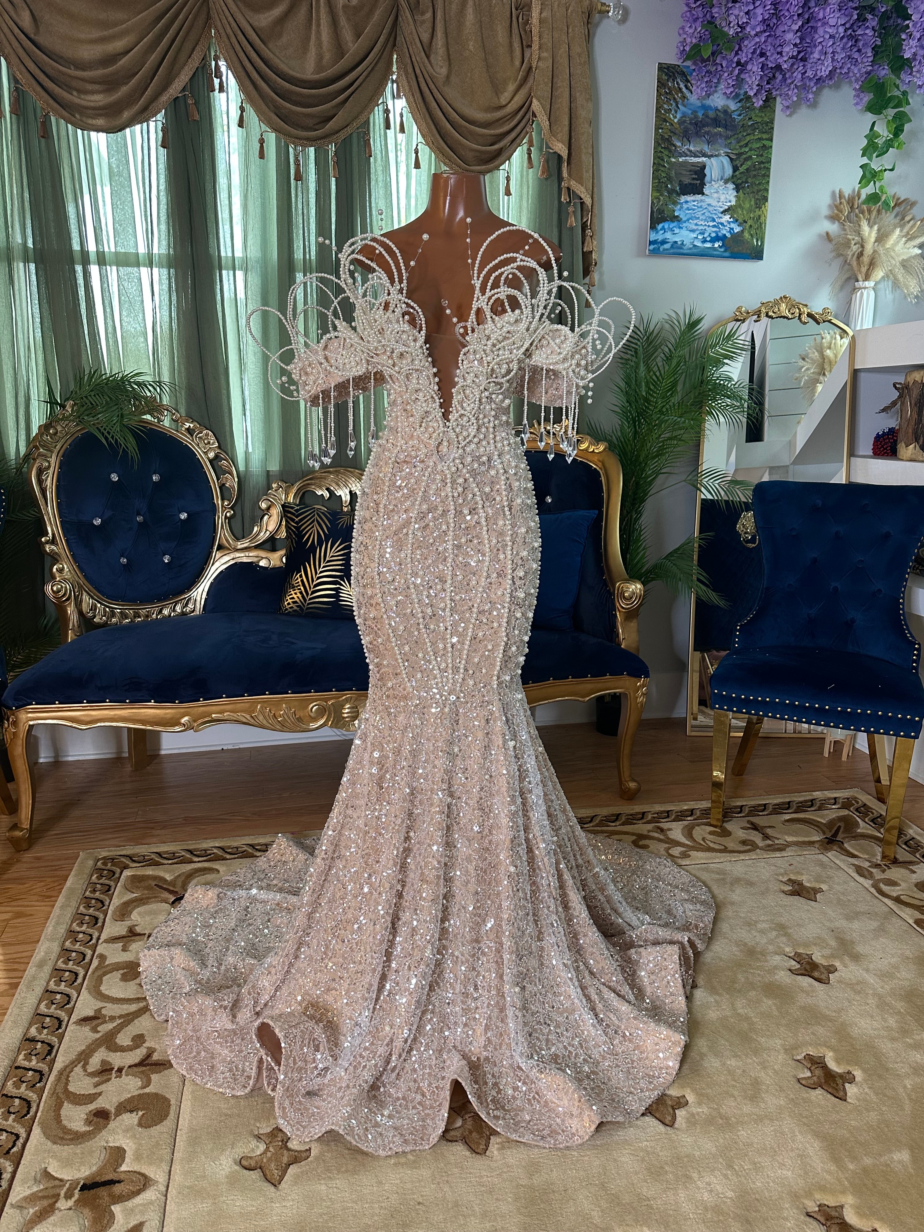 Pearls of Grace Gown
