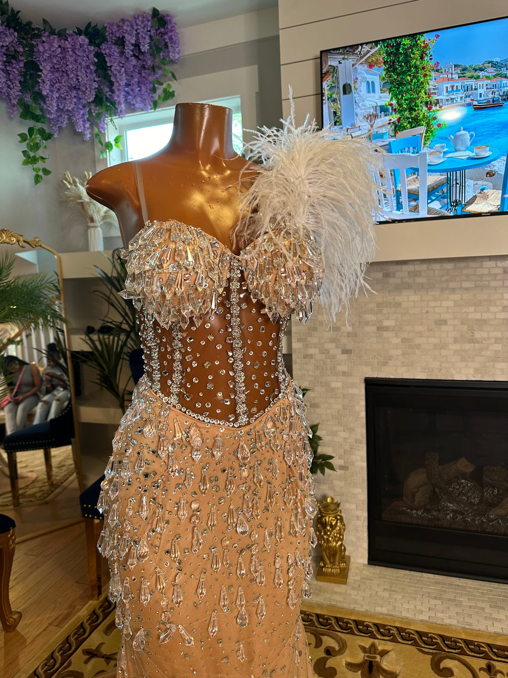 Crystal Beaded Forever Gown