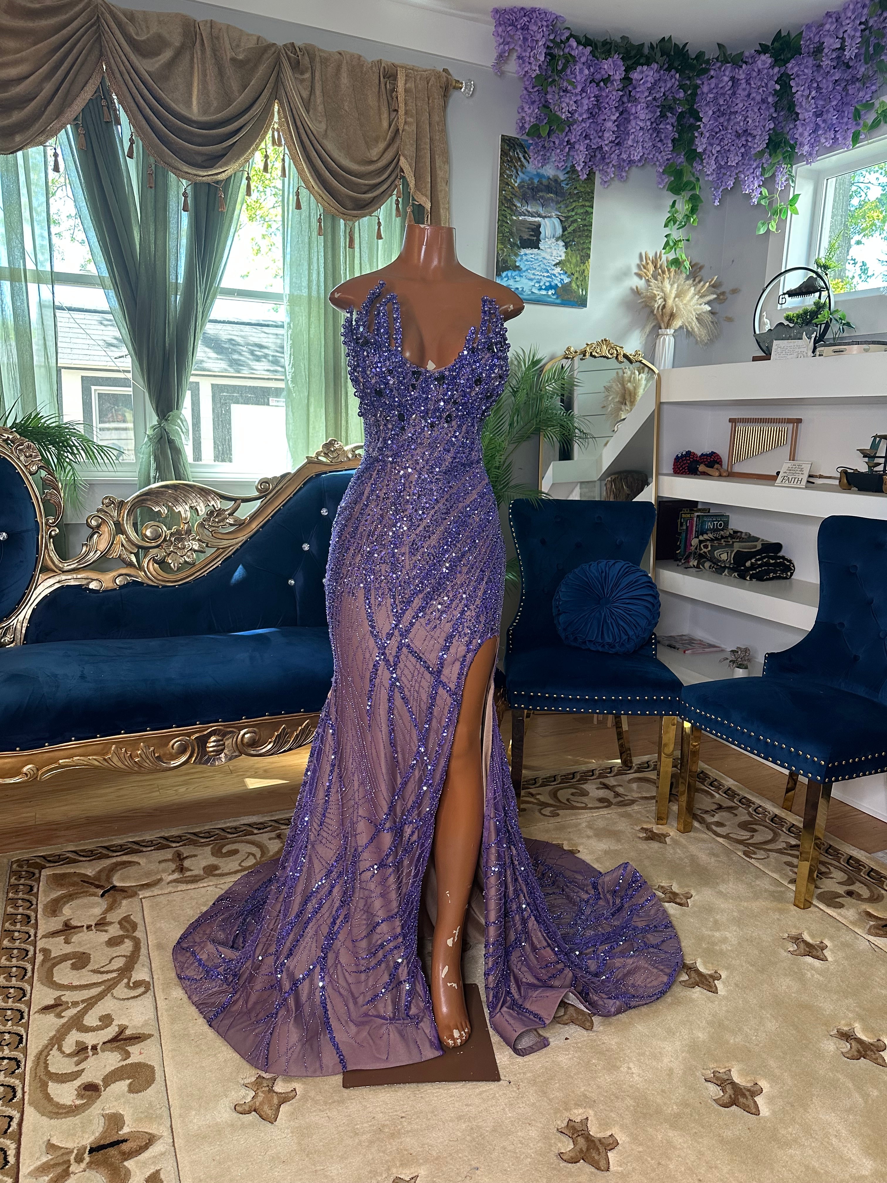 glow designs dresses Glow Together Satin Knot Design Shoulder Strap Sleeveless Drape Slit Maxi Dress