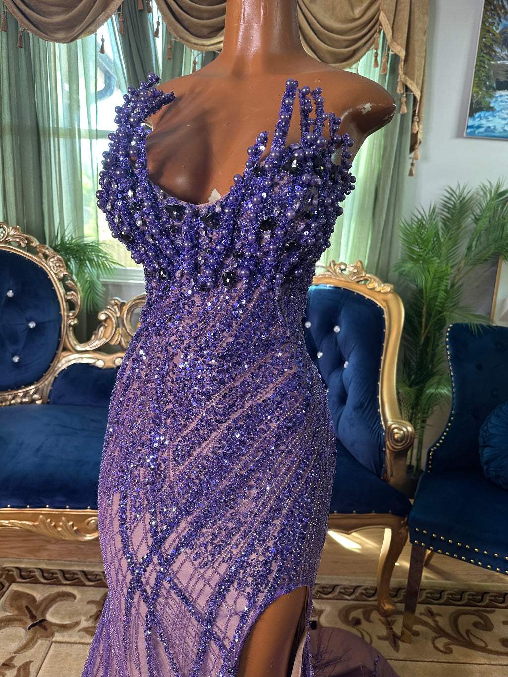 Purple Glow Gown