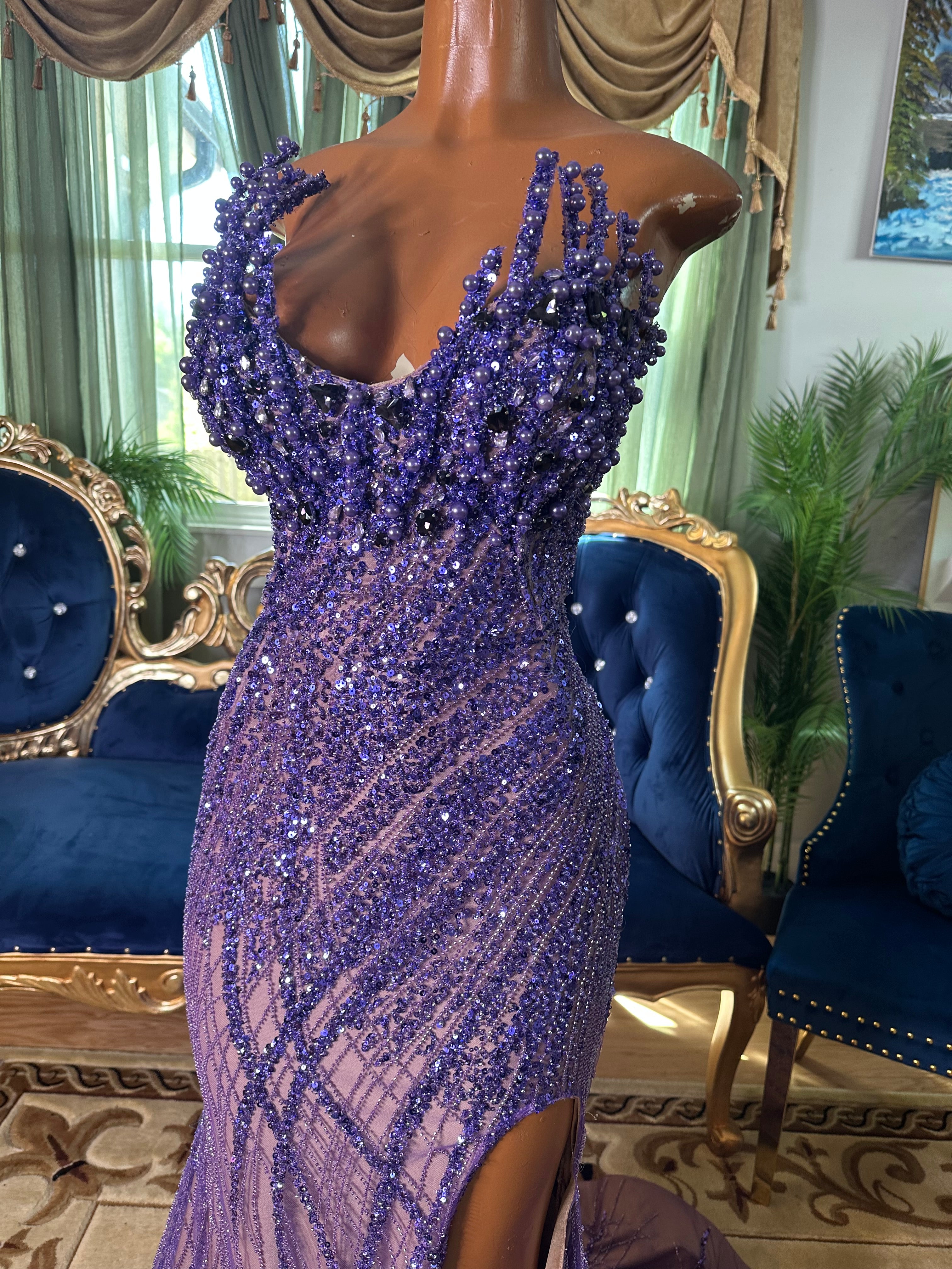 Purple Glow Gown