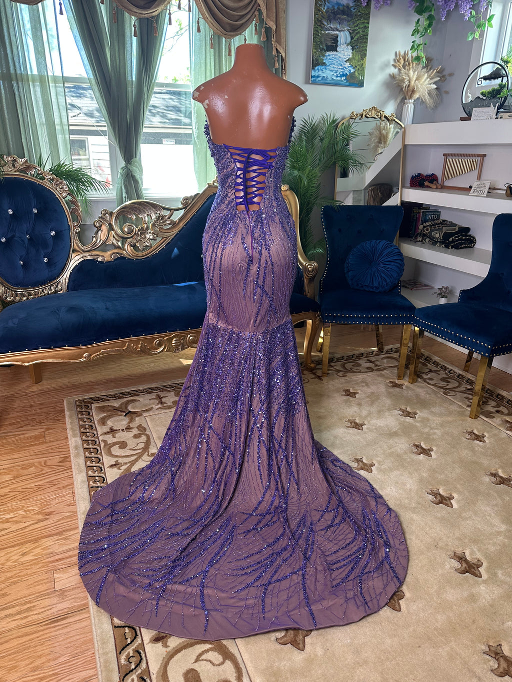 Purple Glow Gown