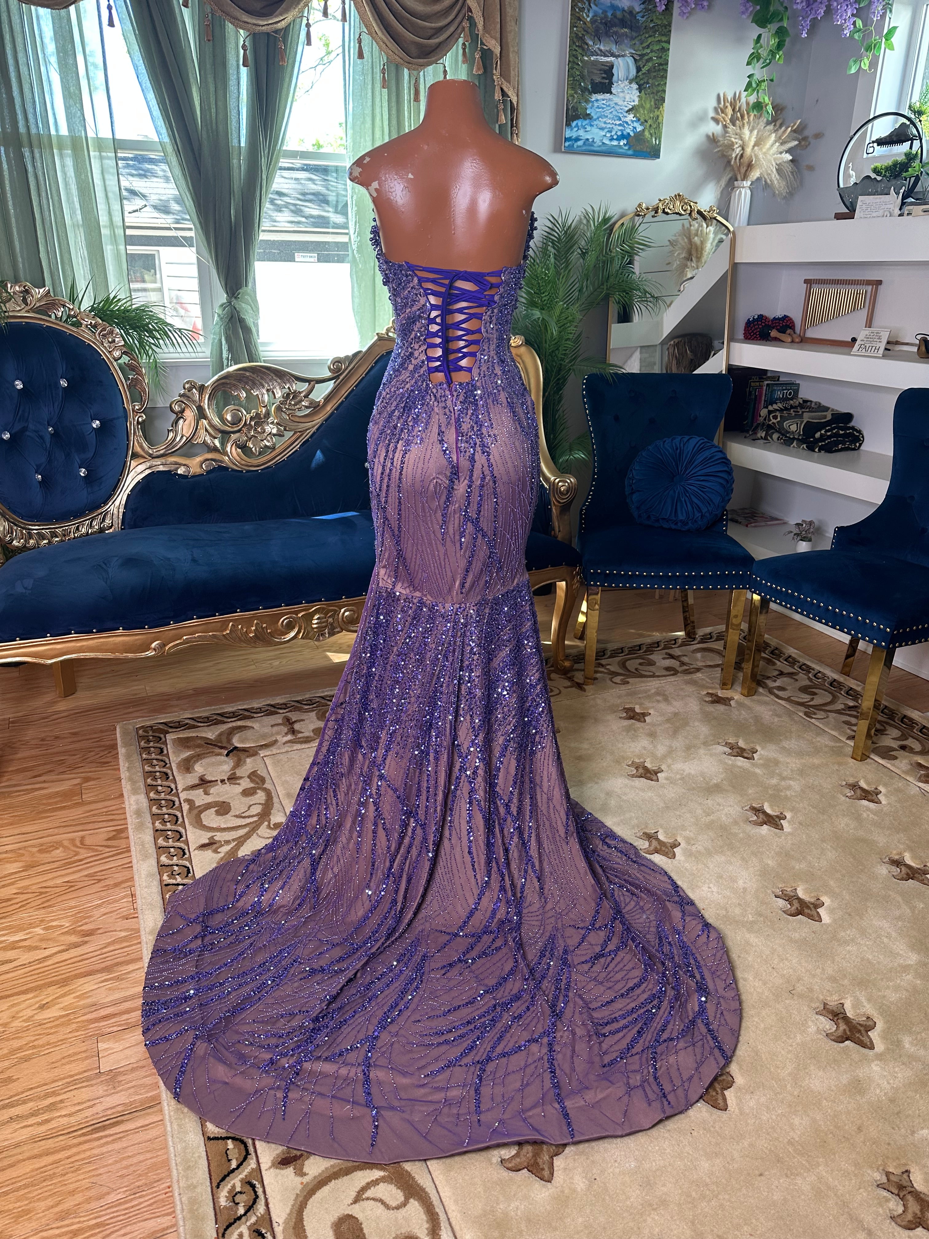 Purple Glow Gown
