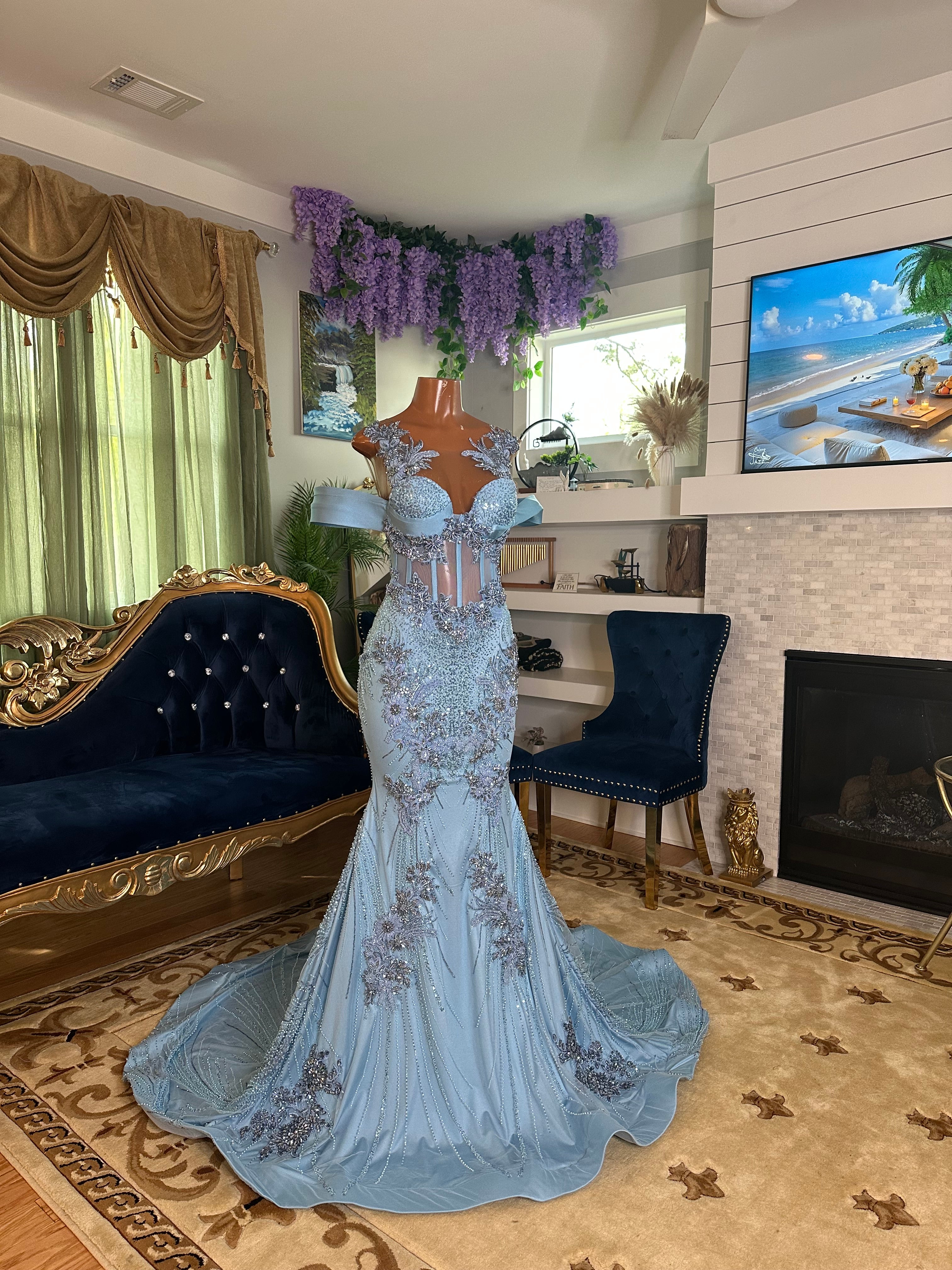 Sky Blue Song Gown