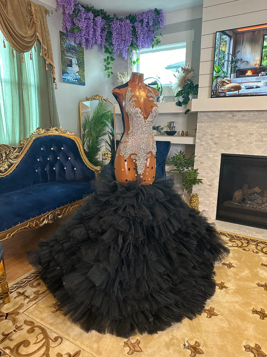 Midnight Stars Tulle Gown