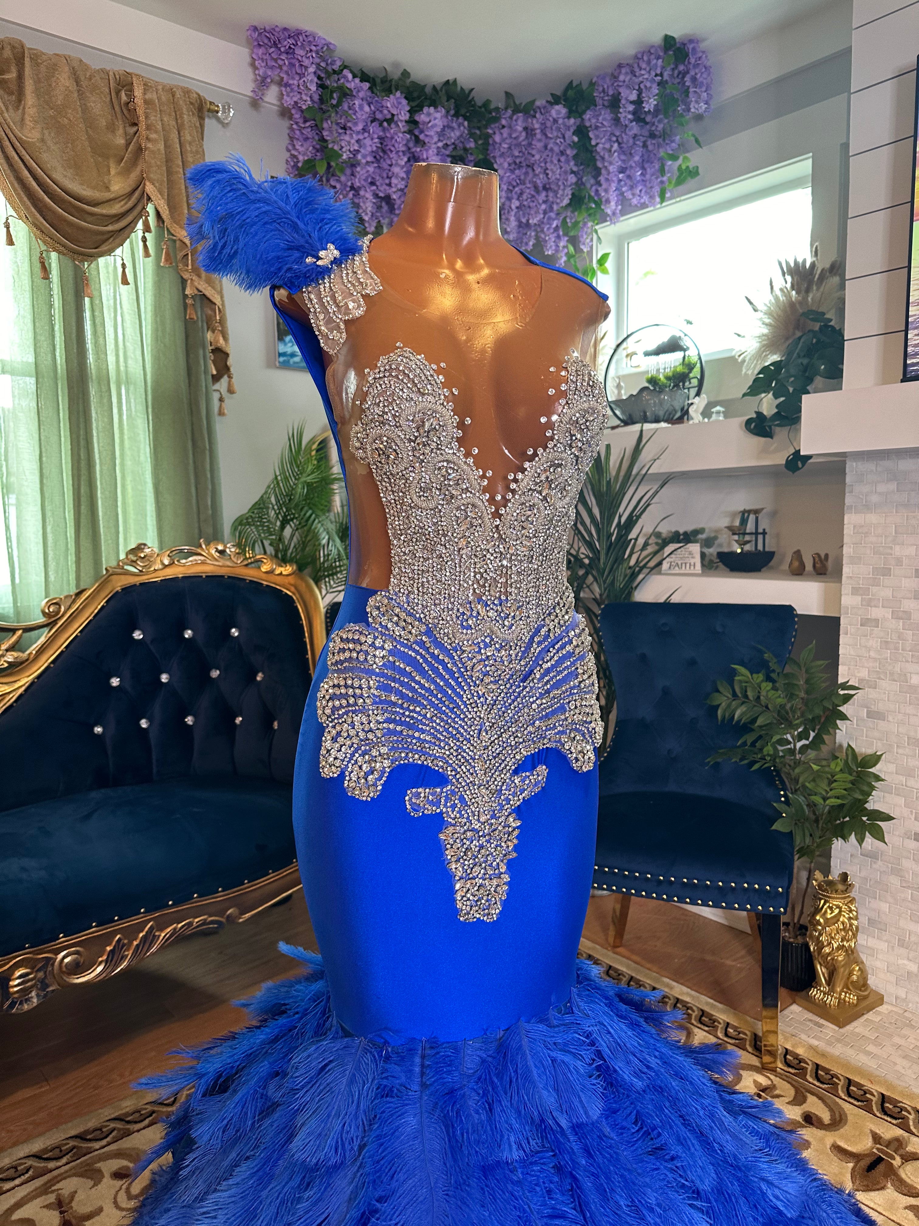 Royal Blue Drama Queen Gown