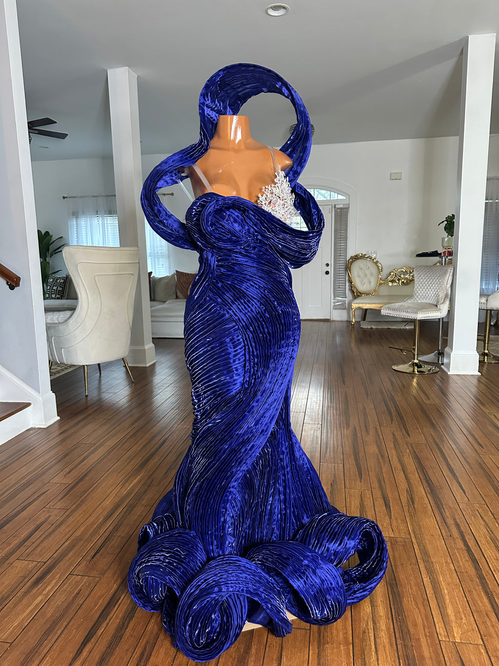 Ocean Deep Waves Gown