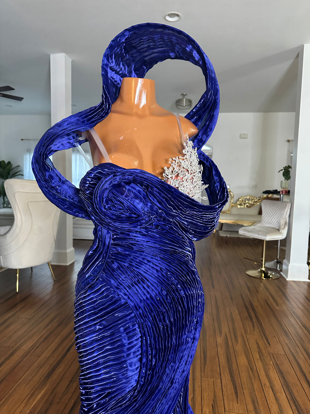 Ocean Deep Waves Gown