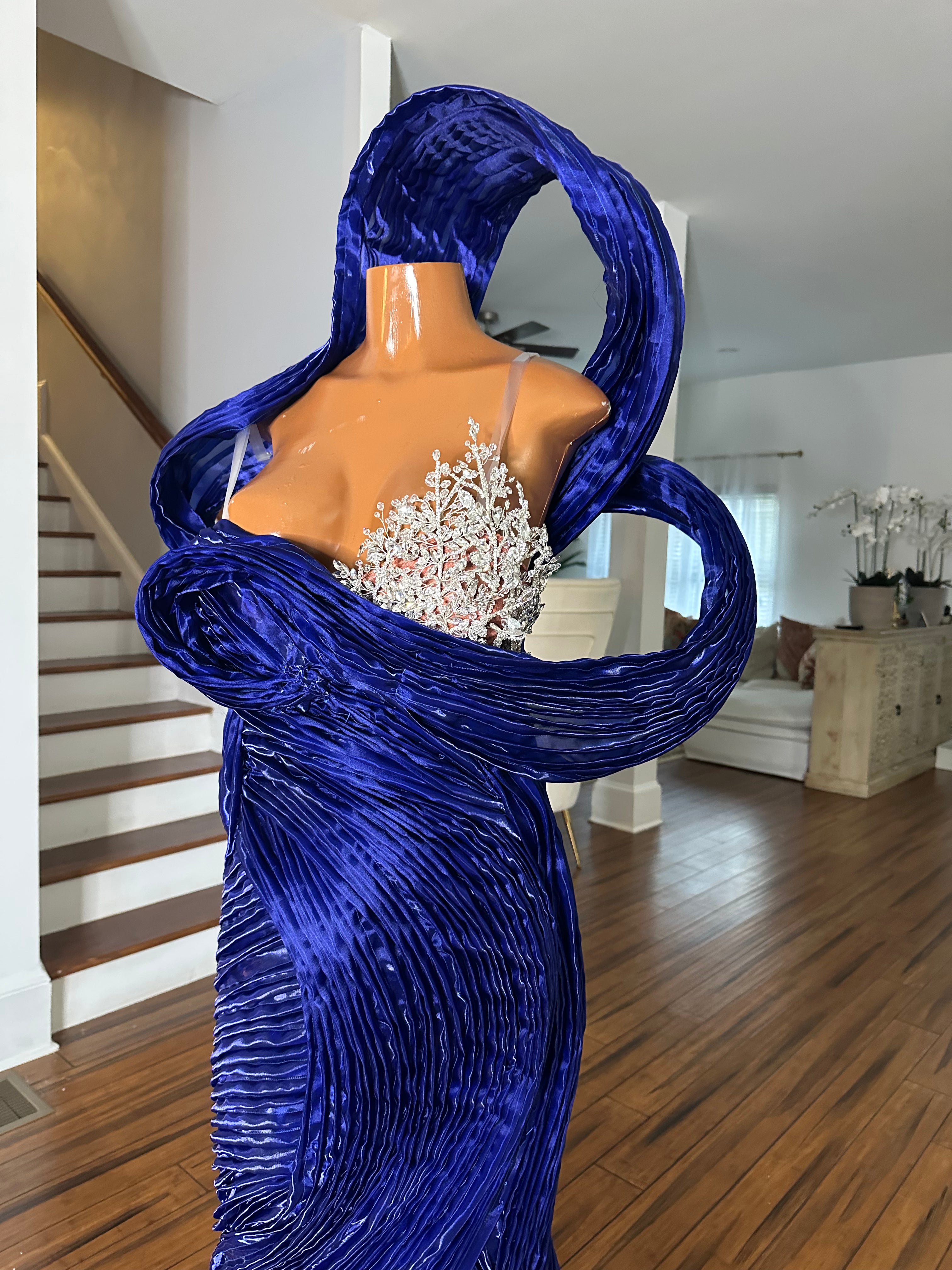 Ocean Deep Waves Gown