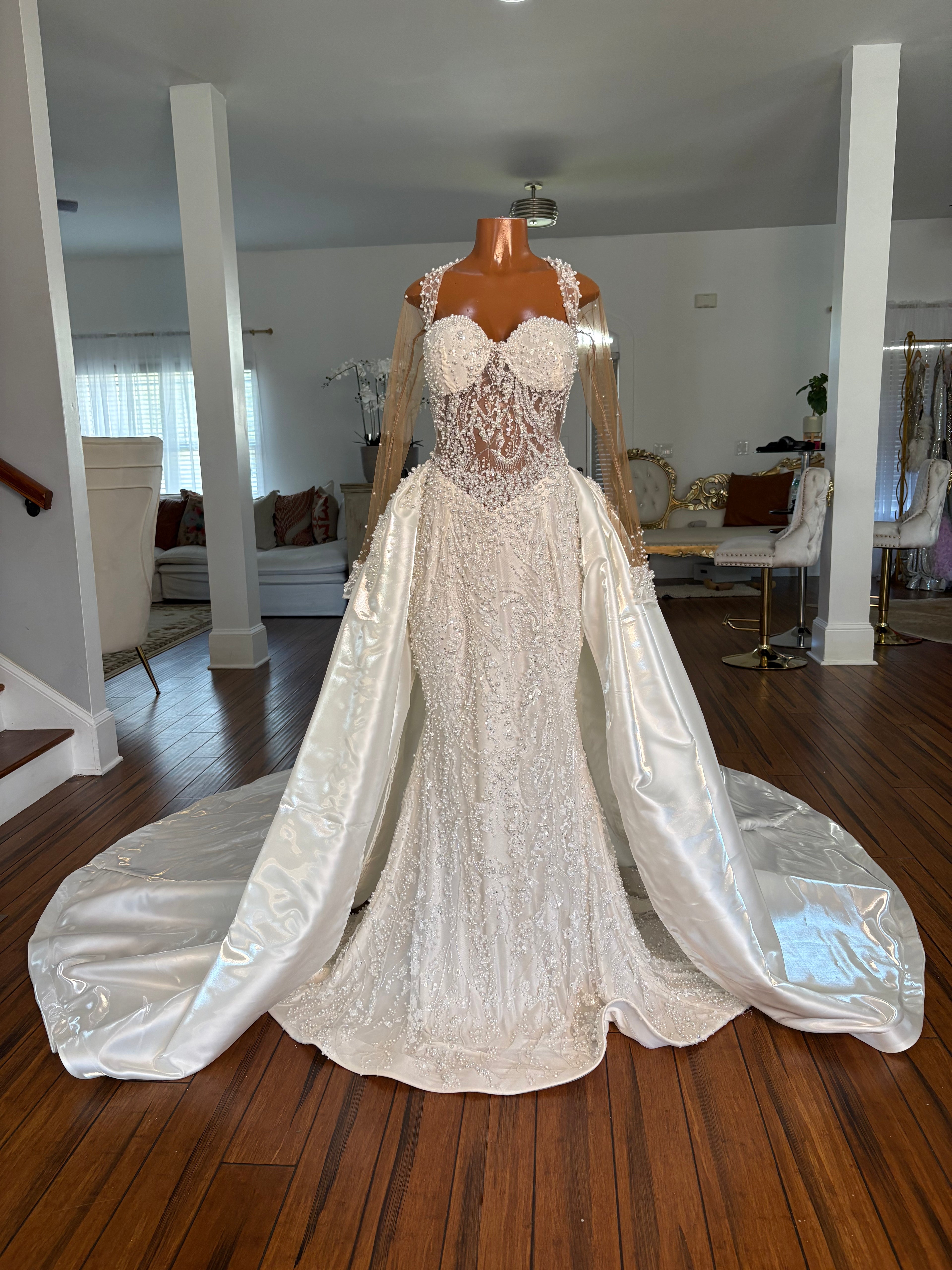 Pearl Waterfalls Gown