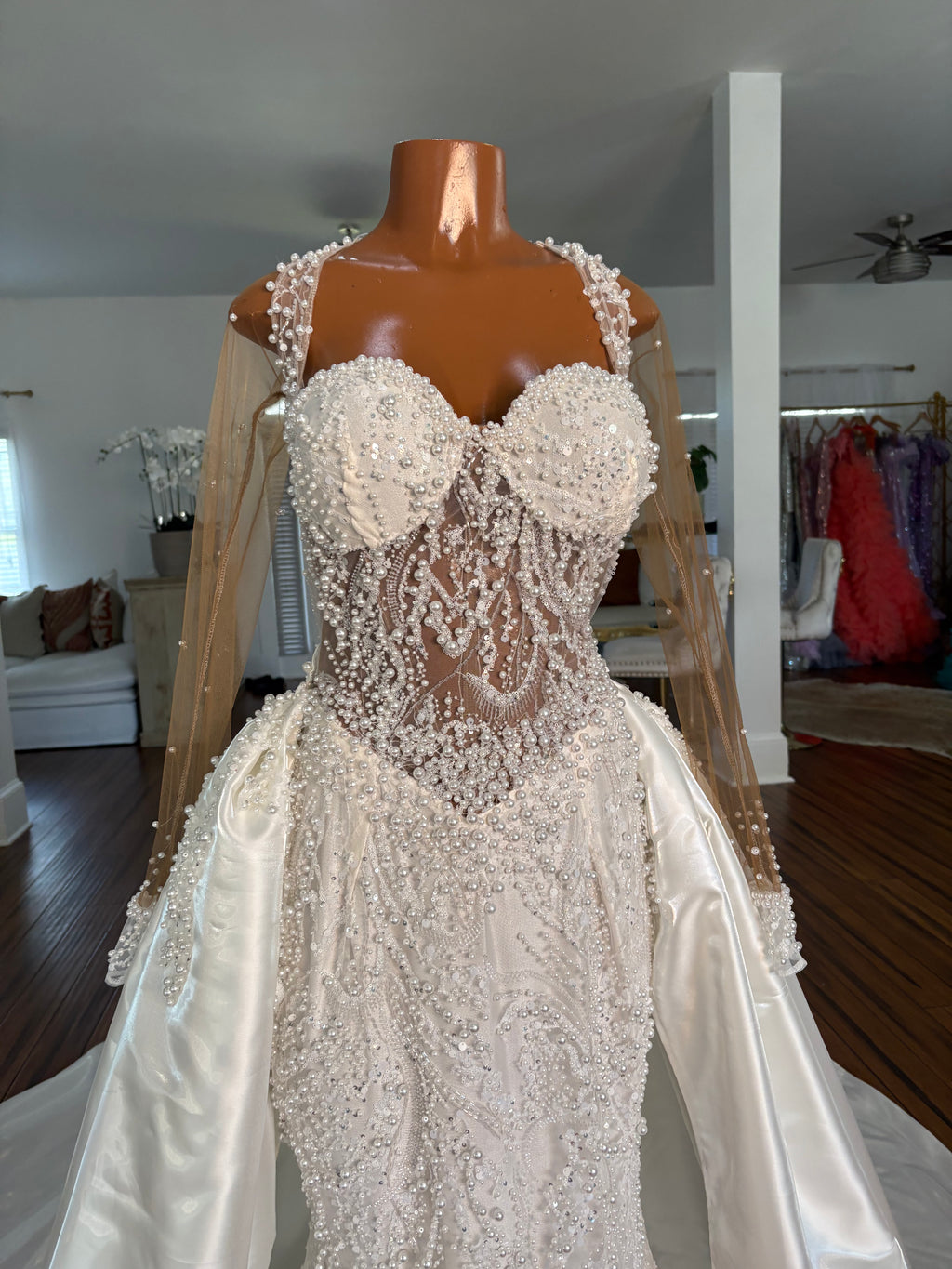 Pearl Waterfalls Gown