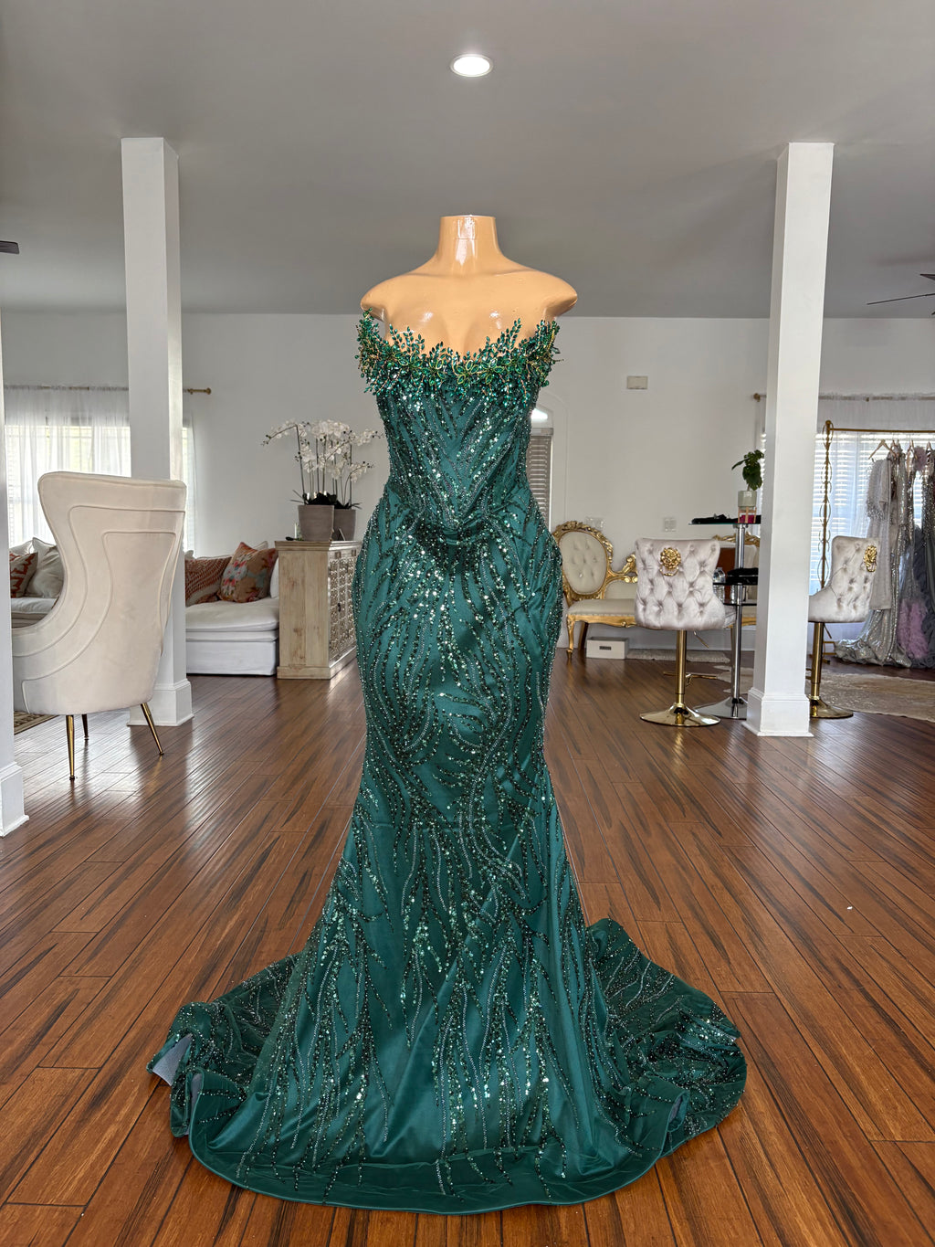 Green Emeralds Gown