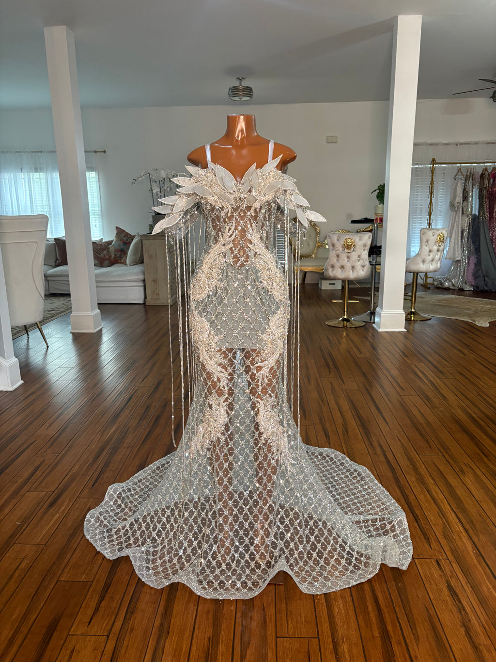 Crystal Wings Gown