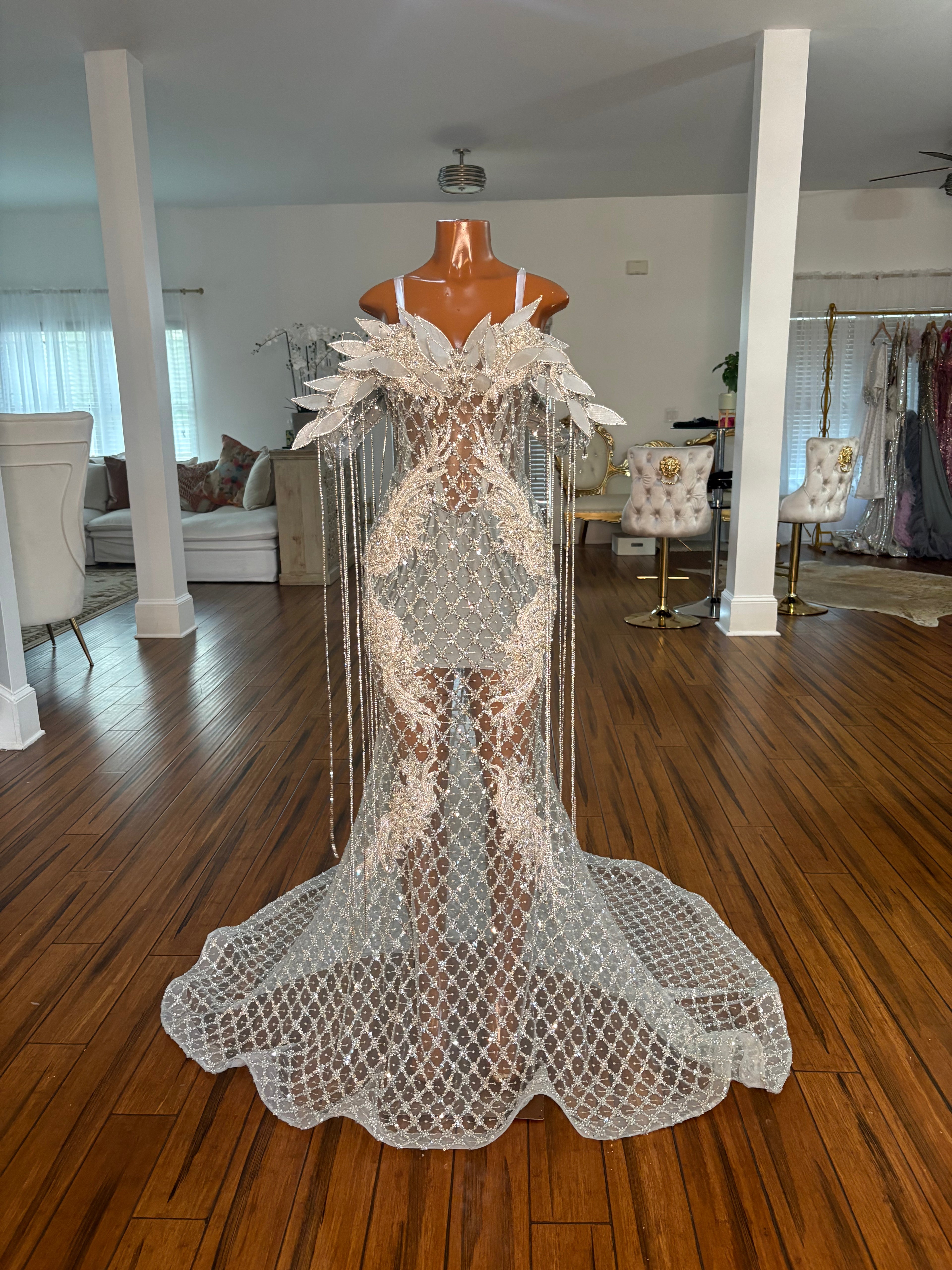 Crystal Wings Gown