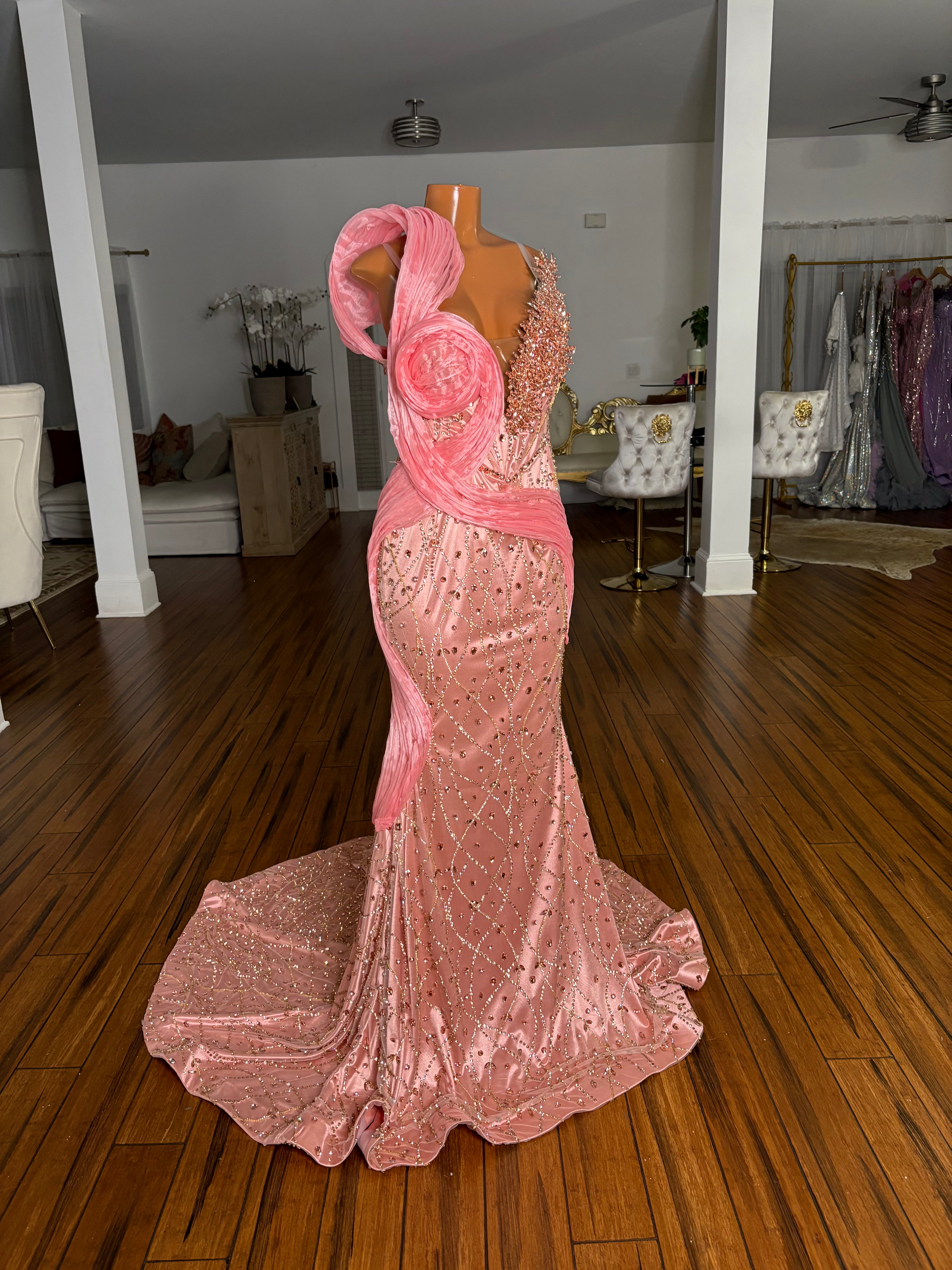 Royal Rose Gold Gown