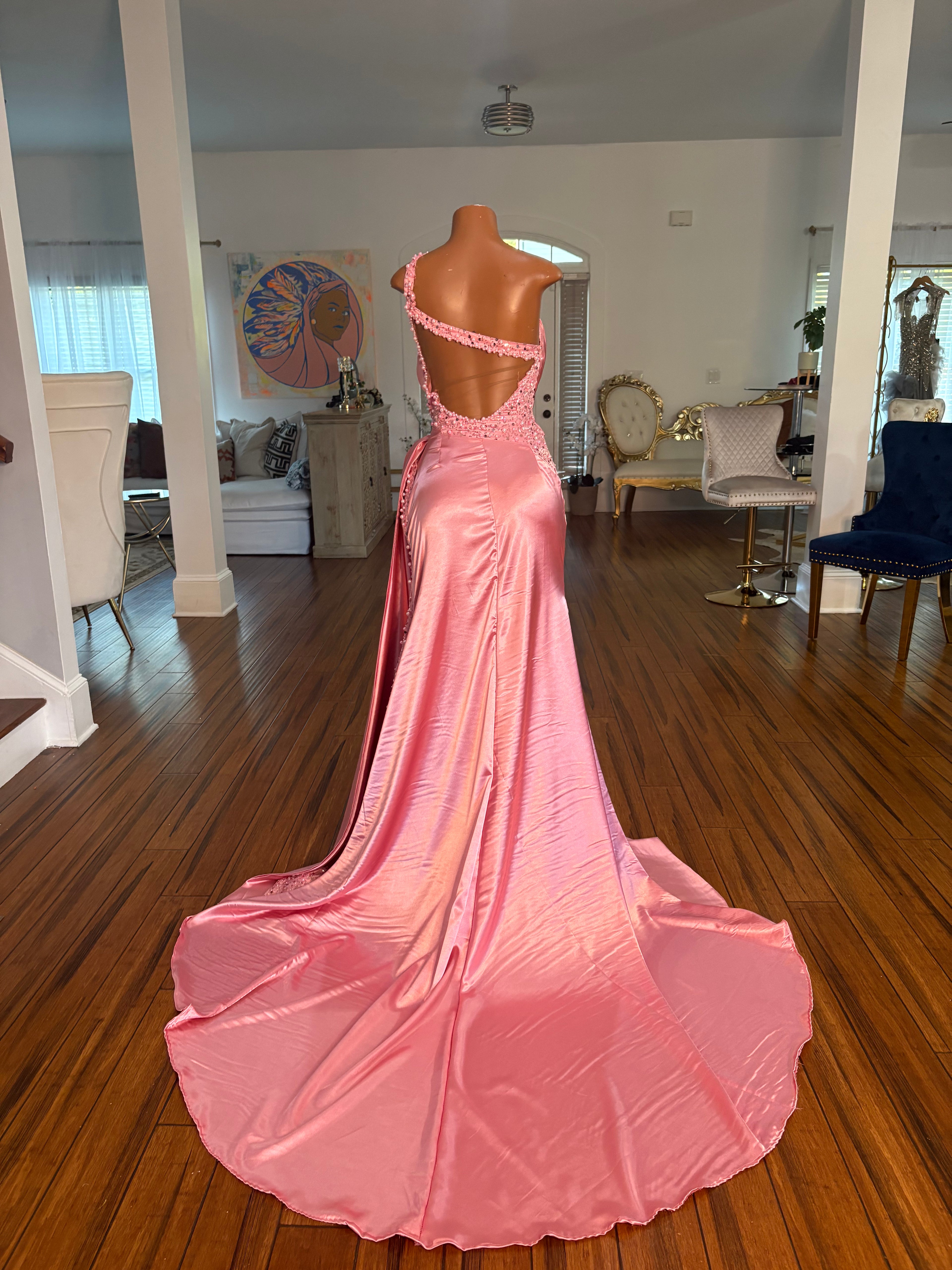 Bubblegum Barb Gown