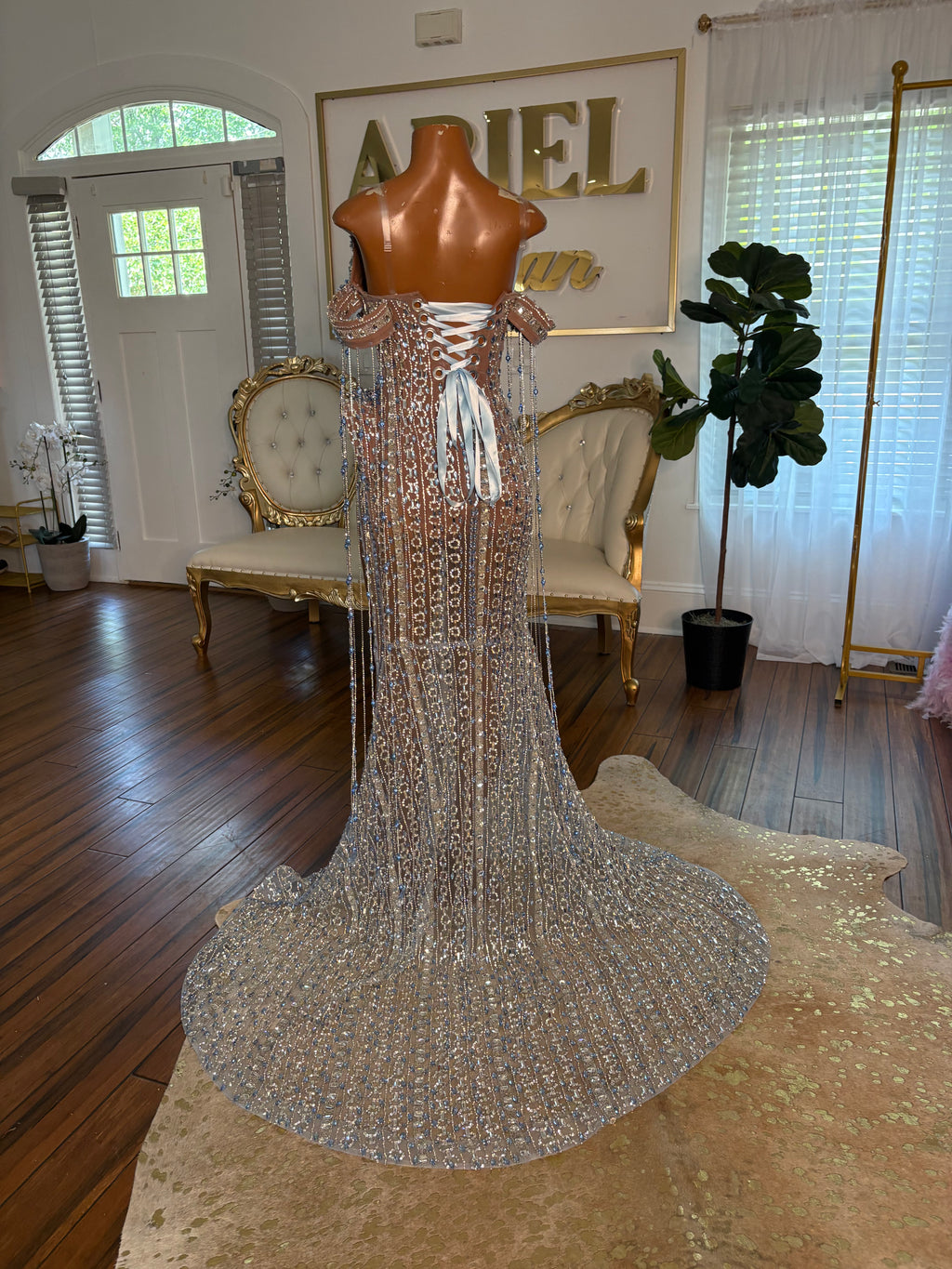 Baby Blue Diamonds Dancing Gown