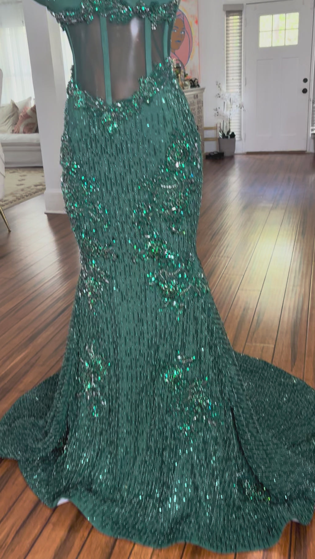 Emerald Jewels Gown