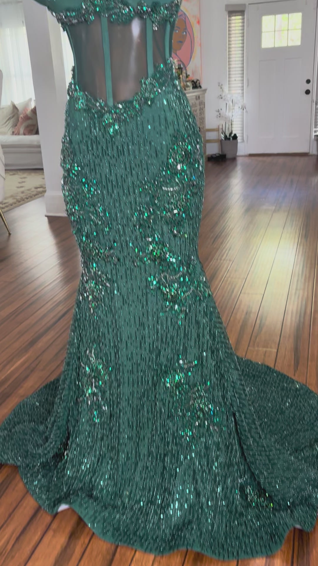 Emerald Jewels Gown