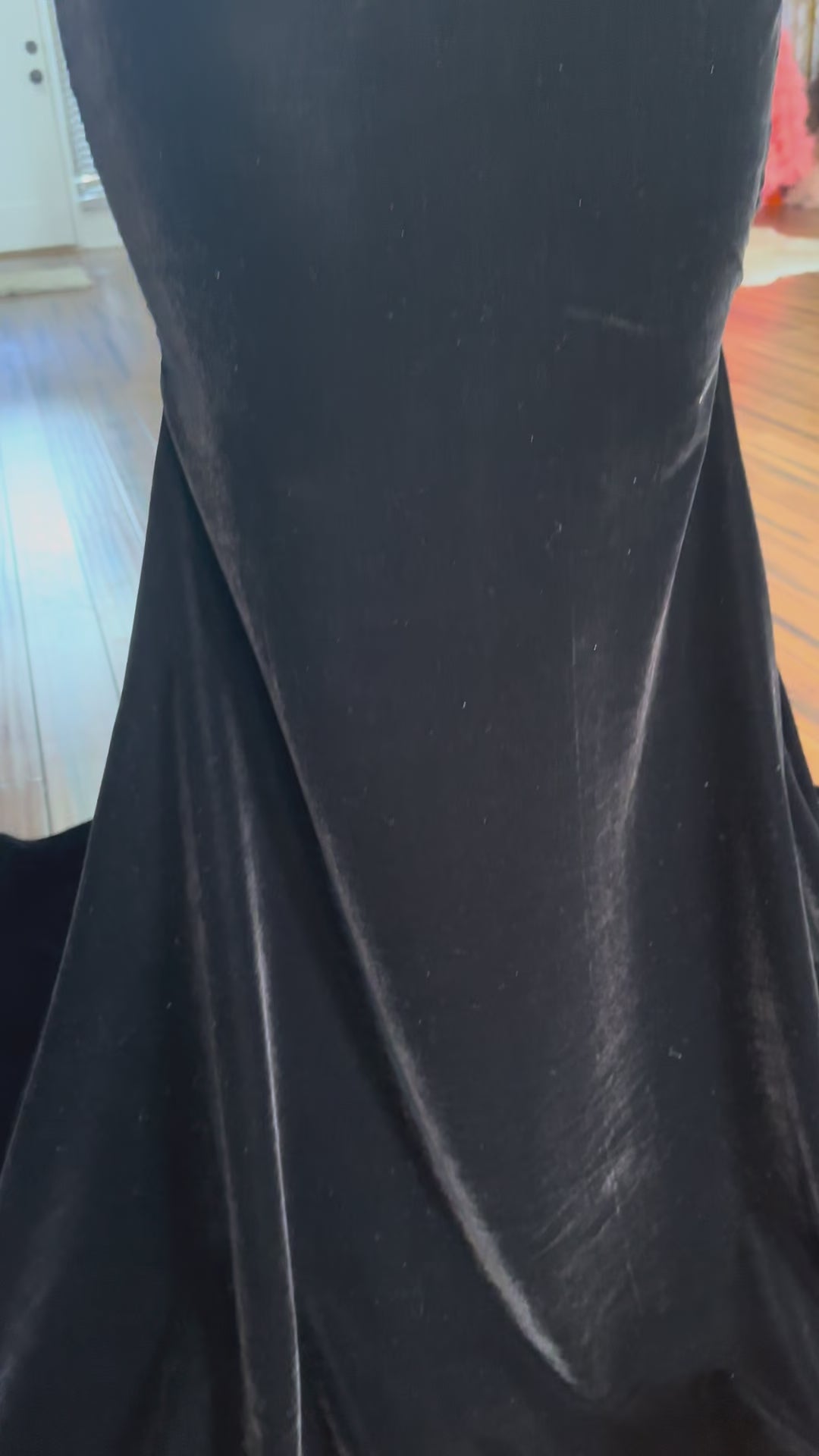 Sleek In Velvet Gown