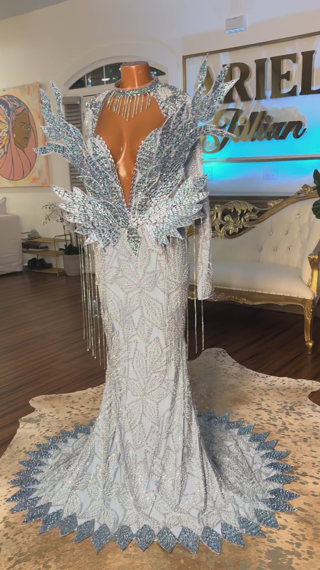Blue Angels Gown