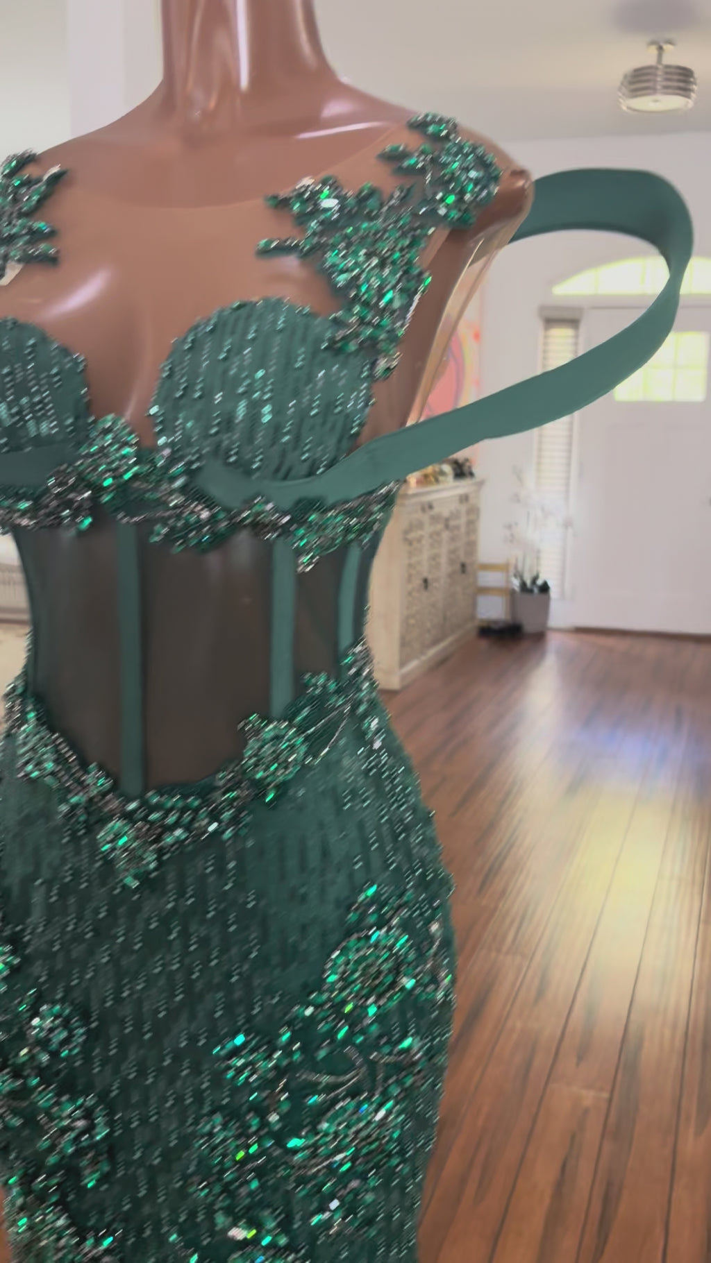 Emerald Jewels Gown