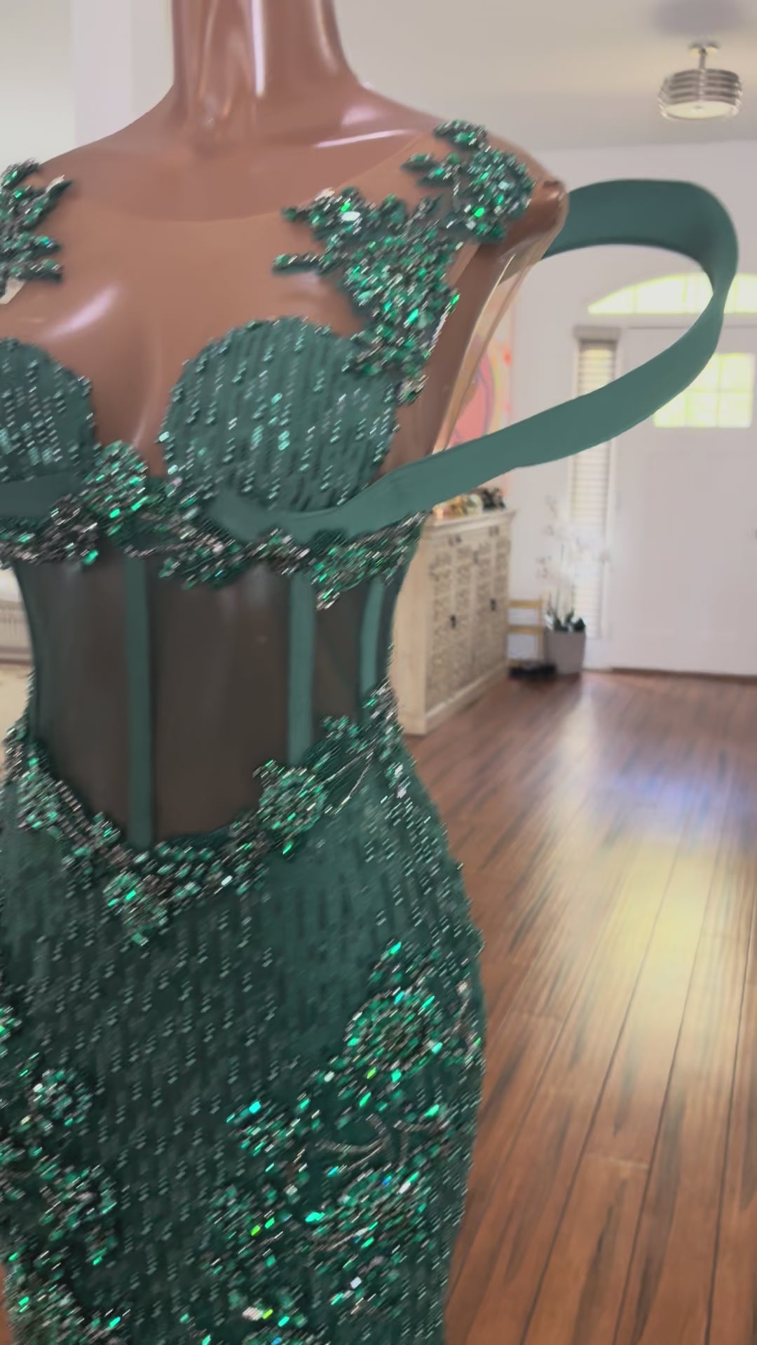 Emerald Jewels Gown