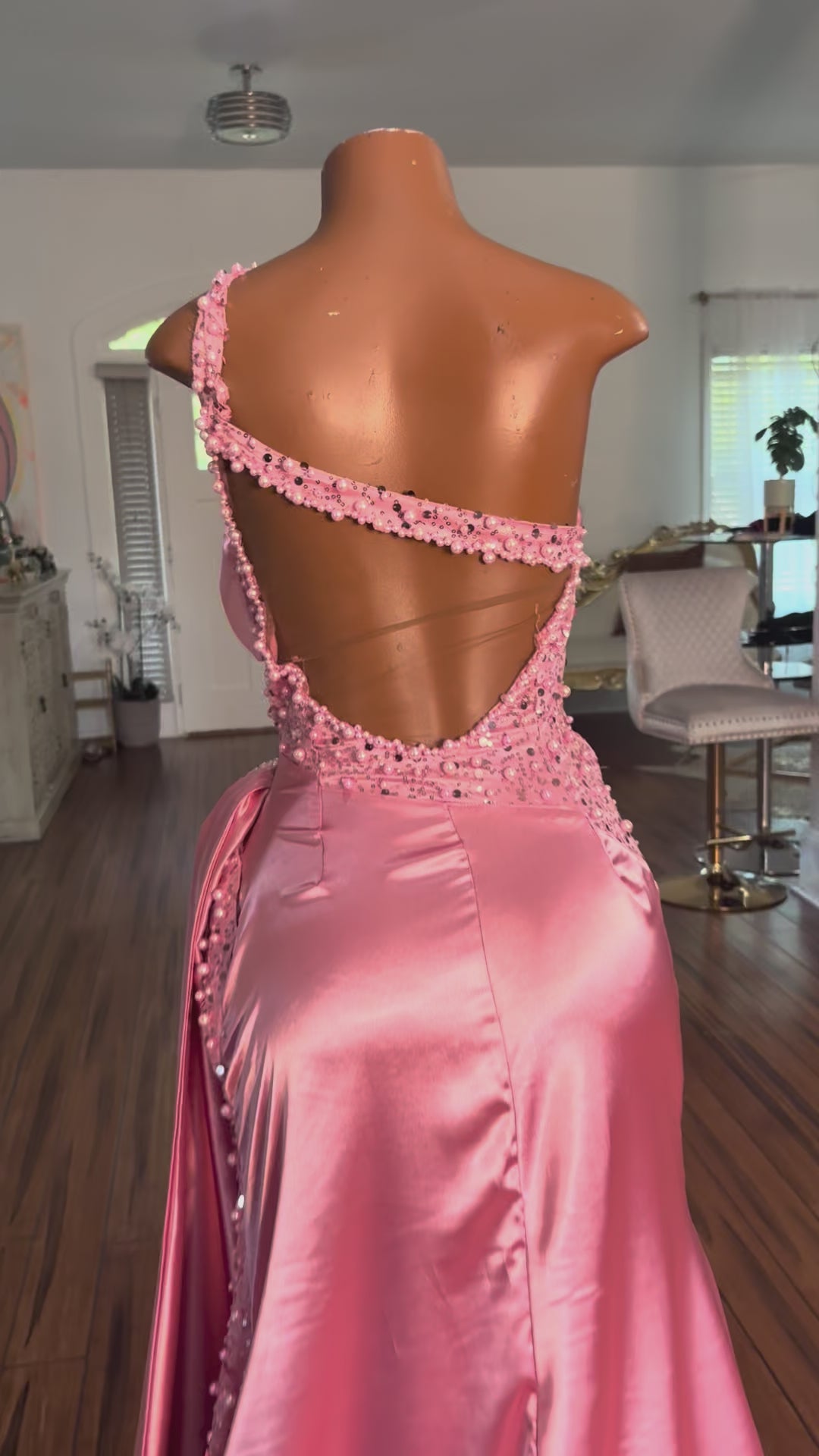 Bubblegum Barb Gown